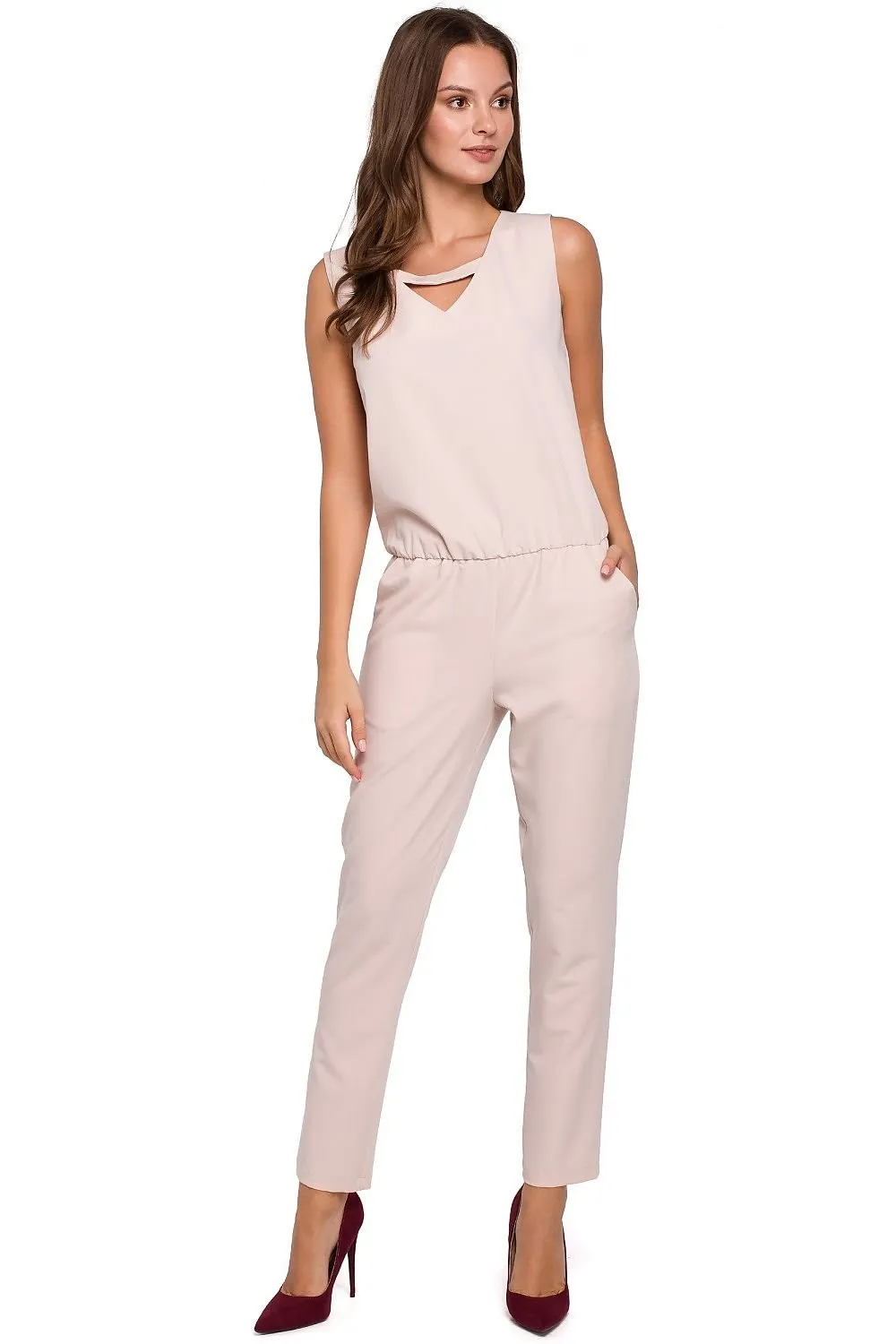 Elegant loose top narrow legs jumpsuit