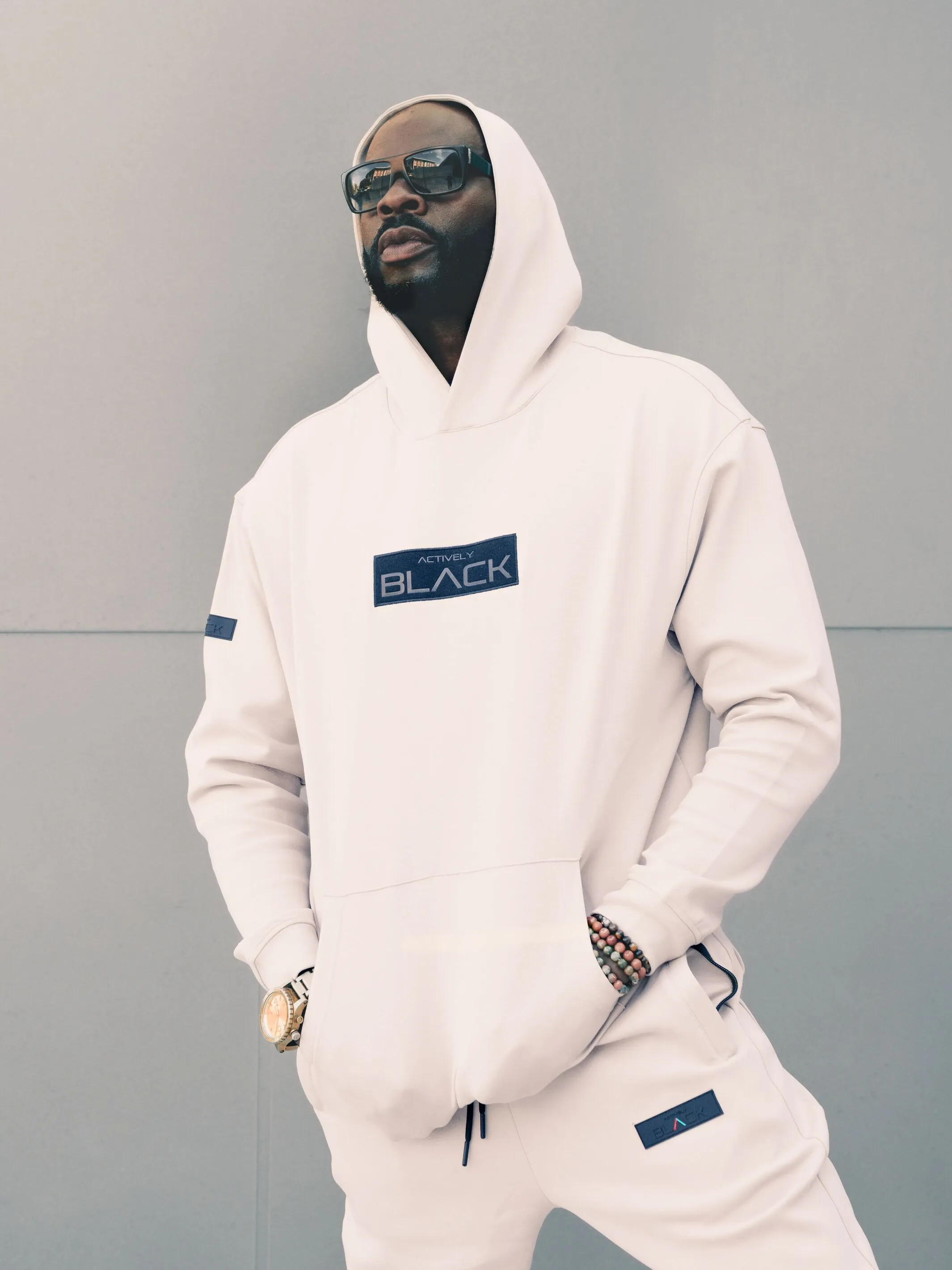 Embossed Patch Hoodie