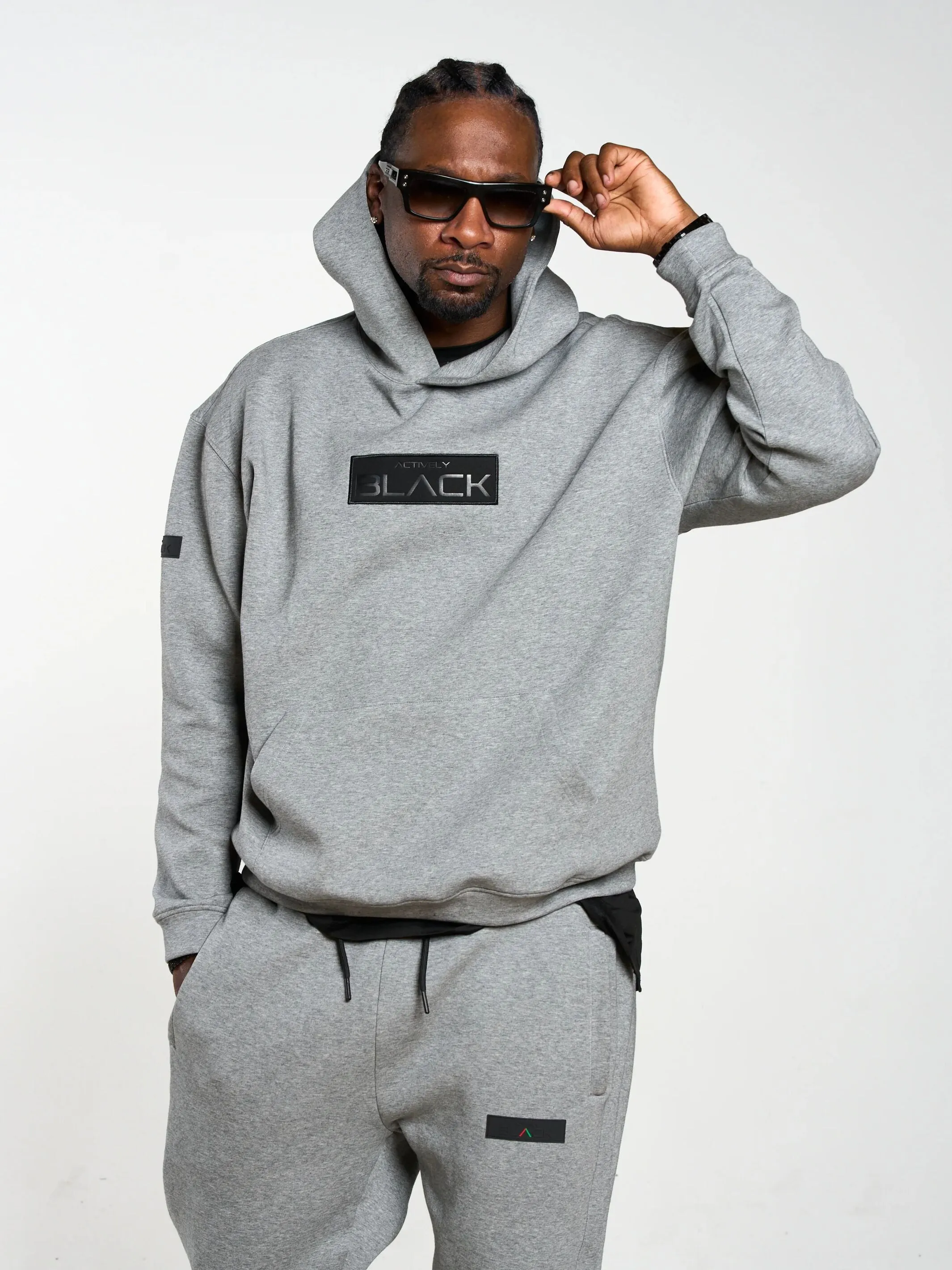 Embossed Patch Hoodie
