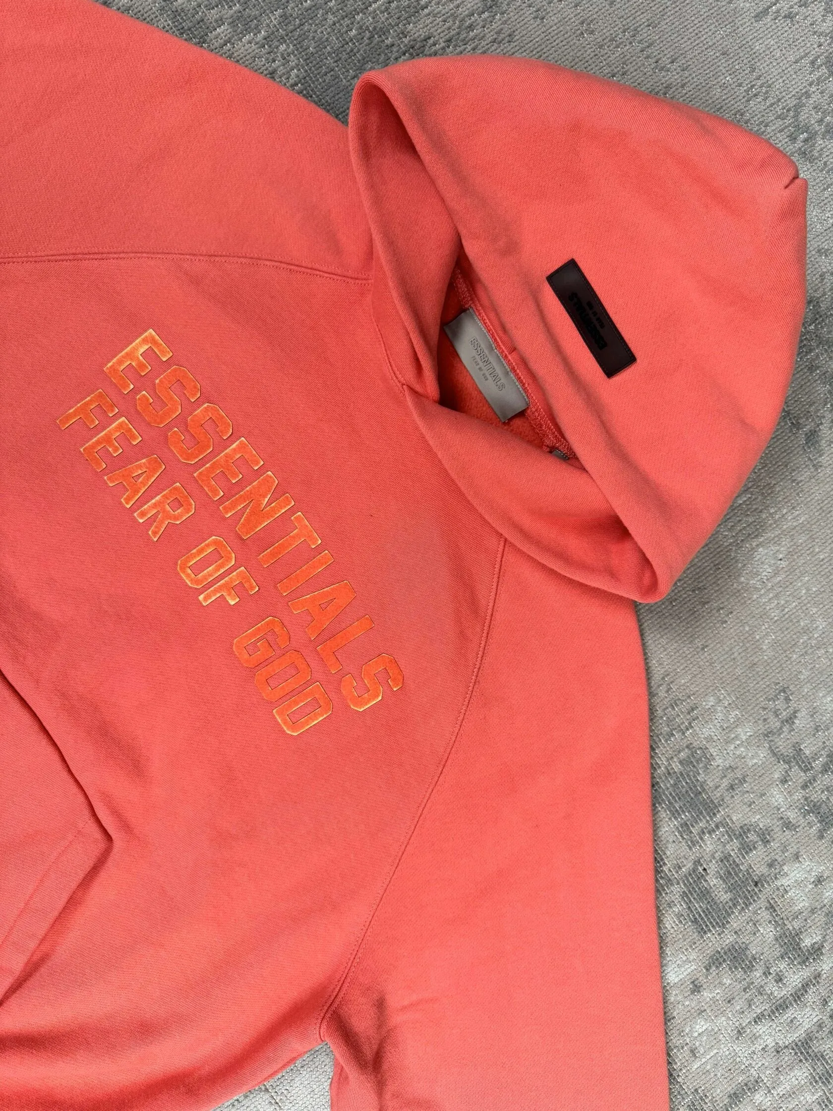 Essentials Fear of God Relaxed Hoodie - Coral