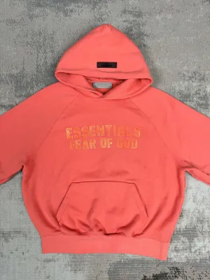 Essentials Fear of God Relaxed Hoodie - Coral