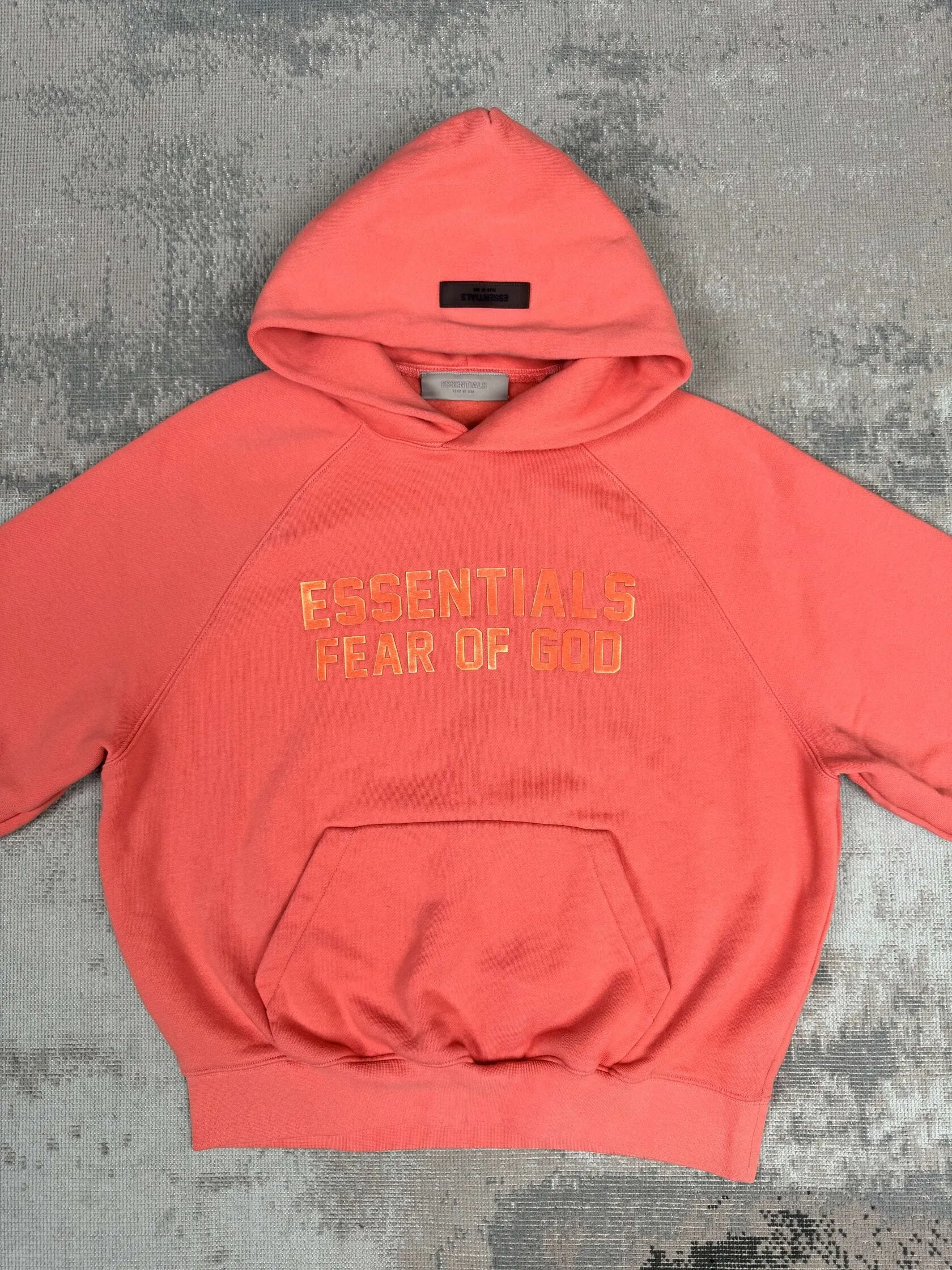 Essentials Fear of God Relaxed Hoodie - Coral