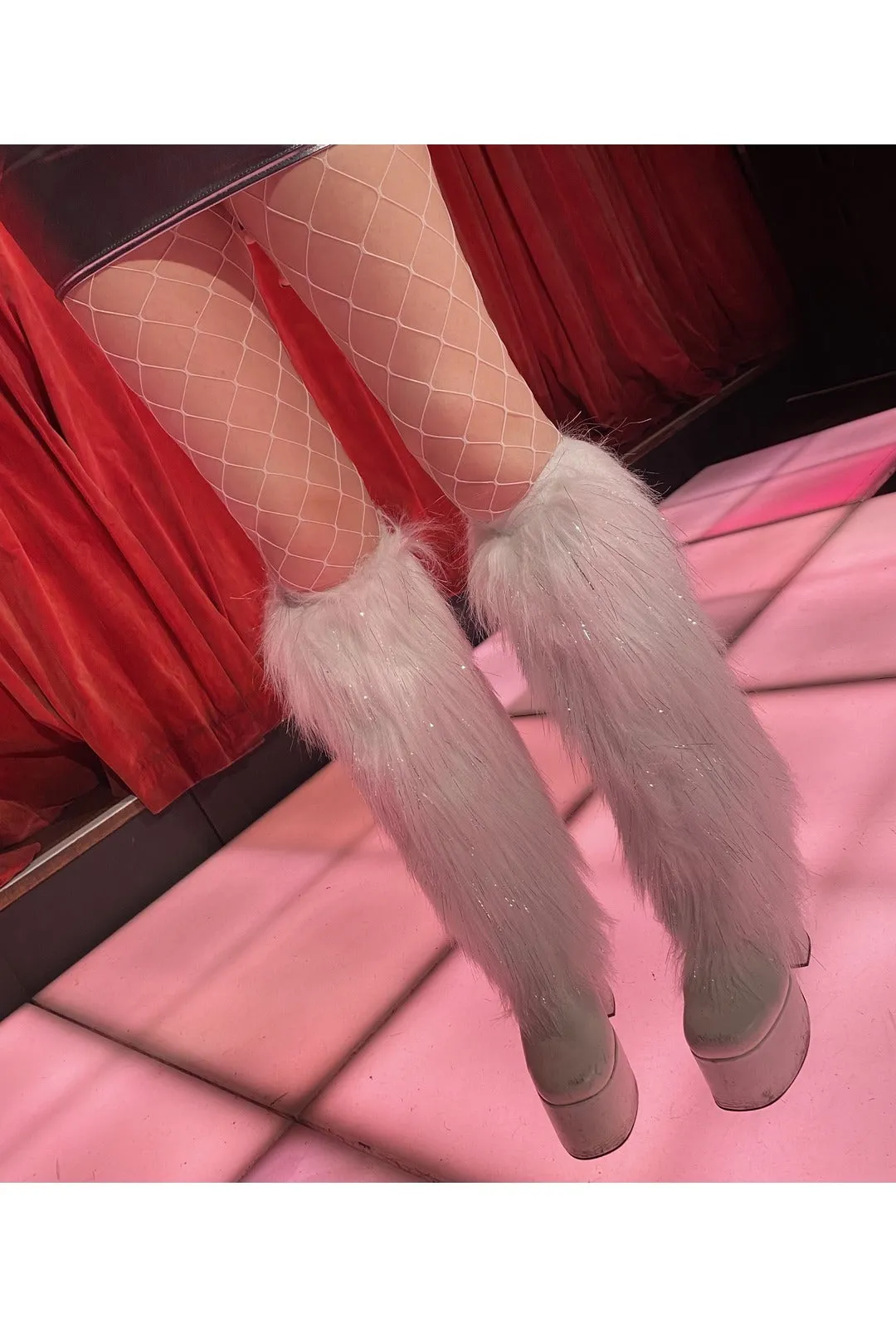 Fever White Diamond Net Tights