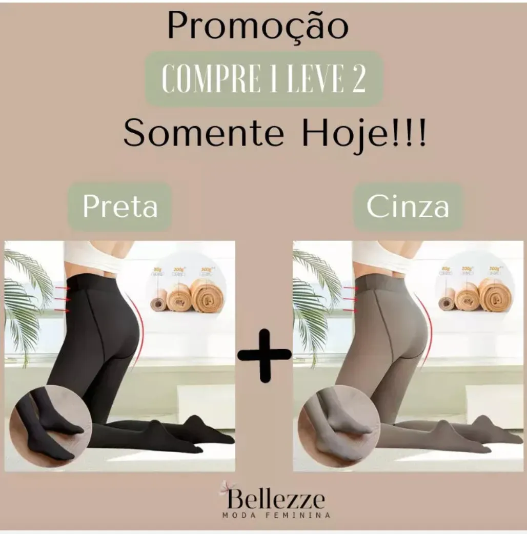 Fleece Lined Thermal Fake Pantyhose