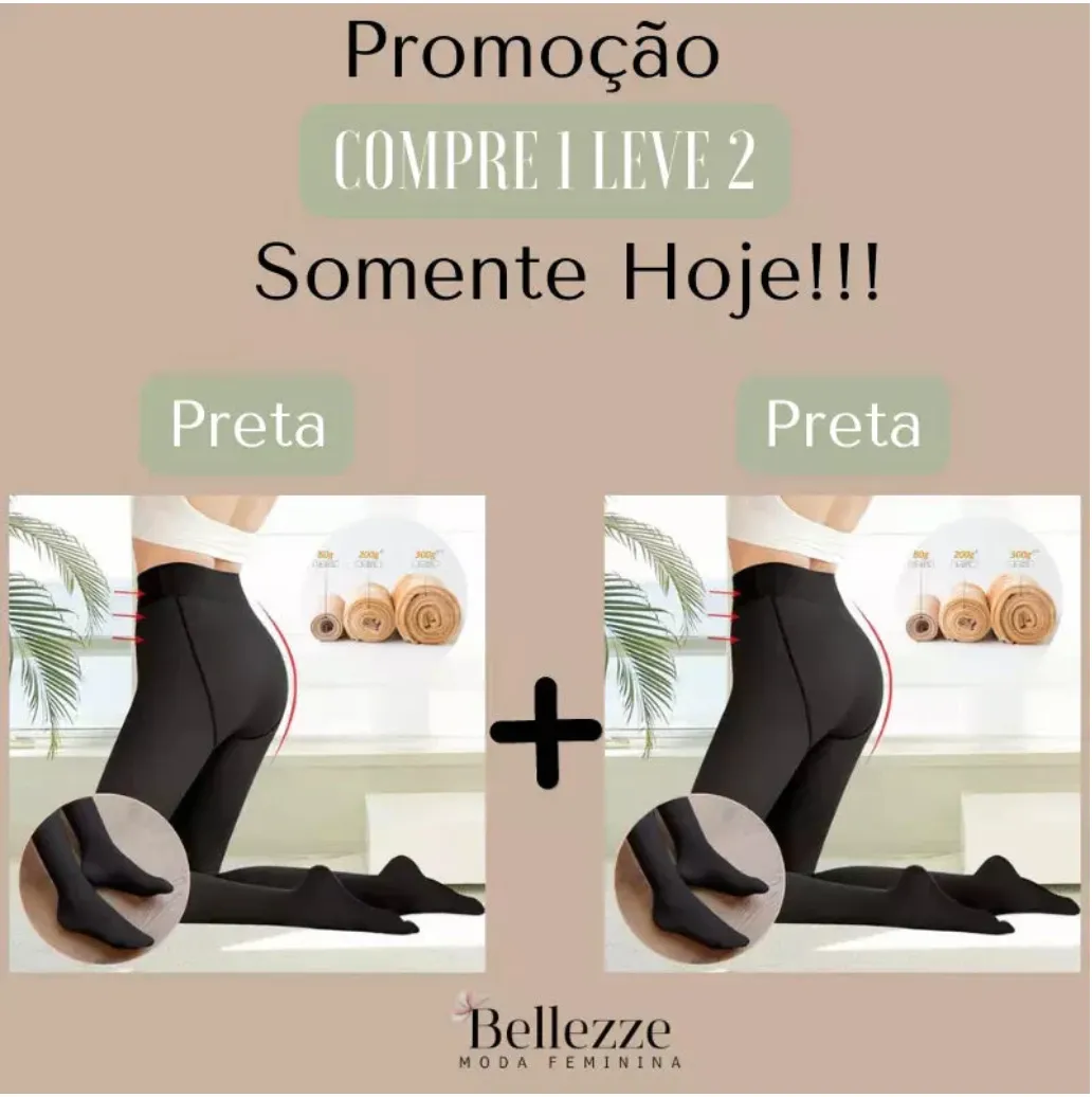 Fleece Lined Thermal Fake Pantyhose