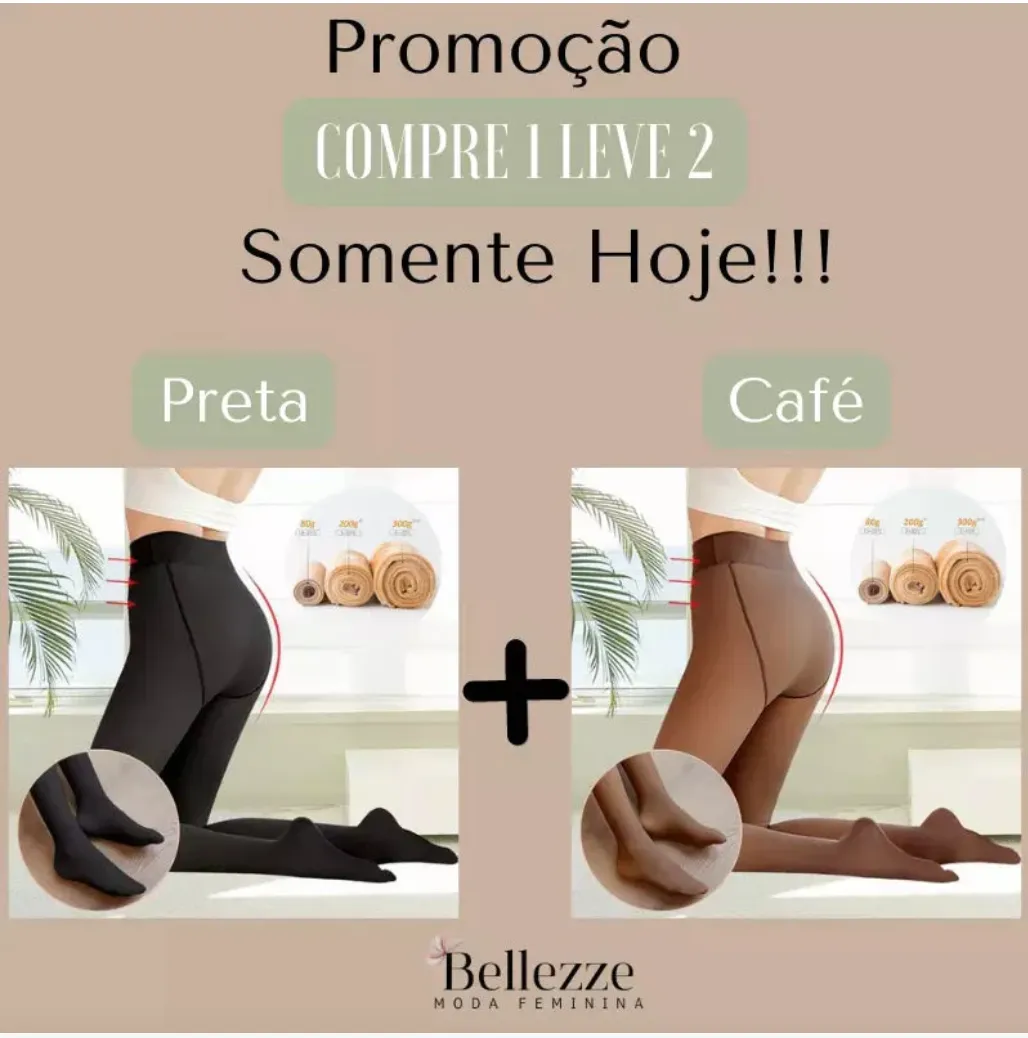 Fleece Lined Thermal Fake Pantyhose