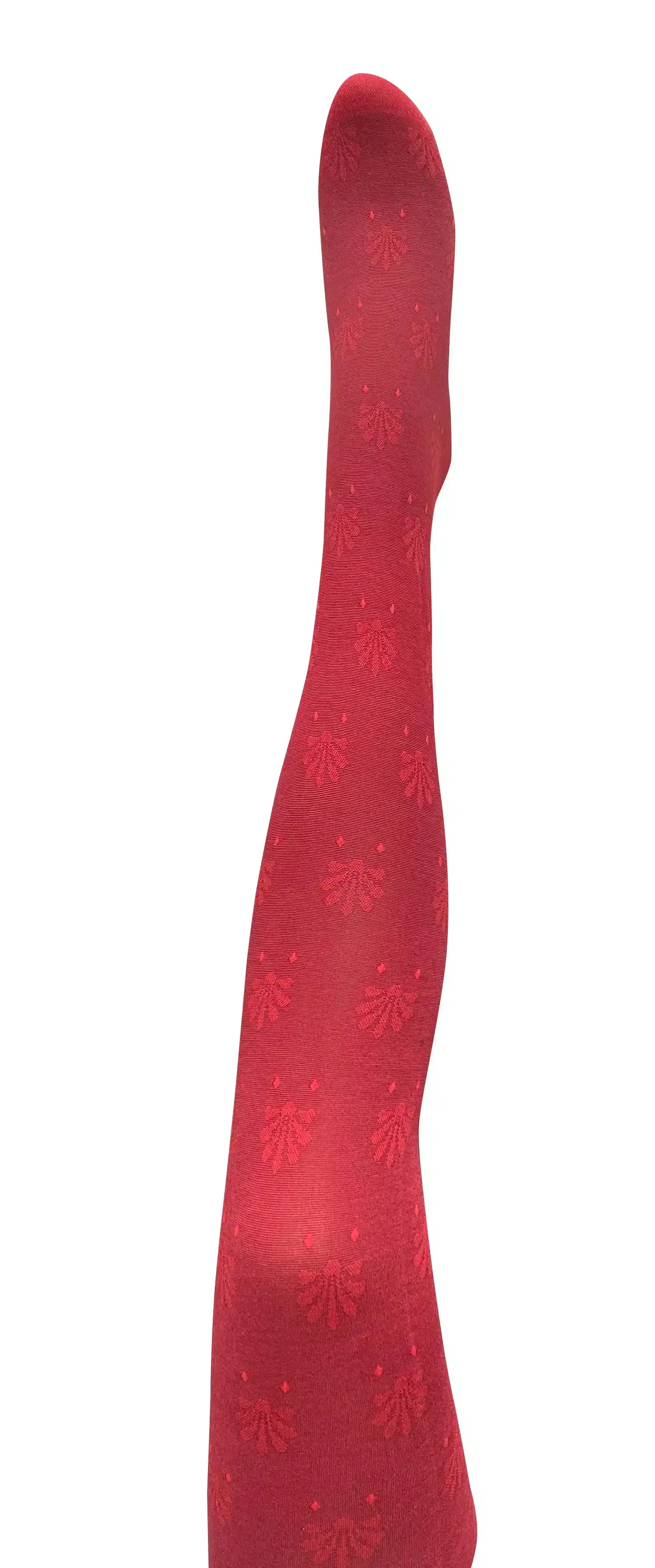 Fleur Organic Cotton Tights - Red | Tightology