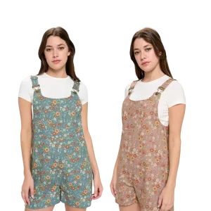 Floral Daisy Dreams Shortalls
