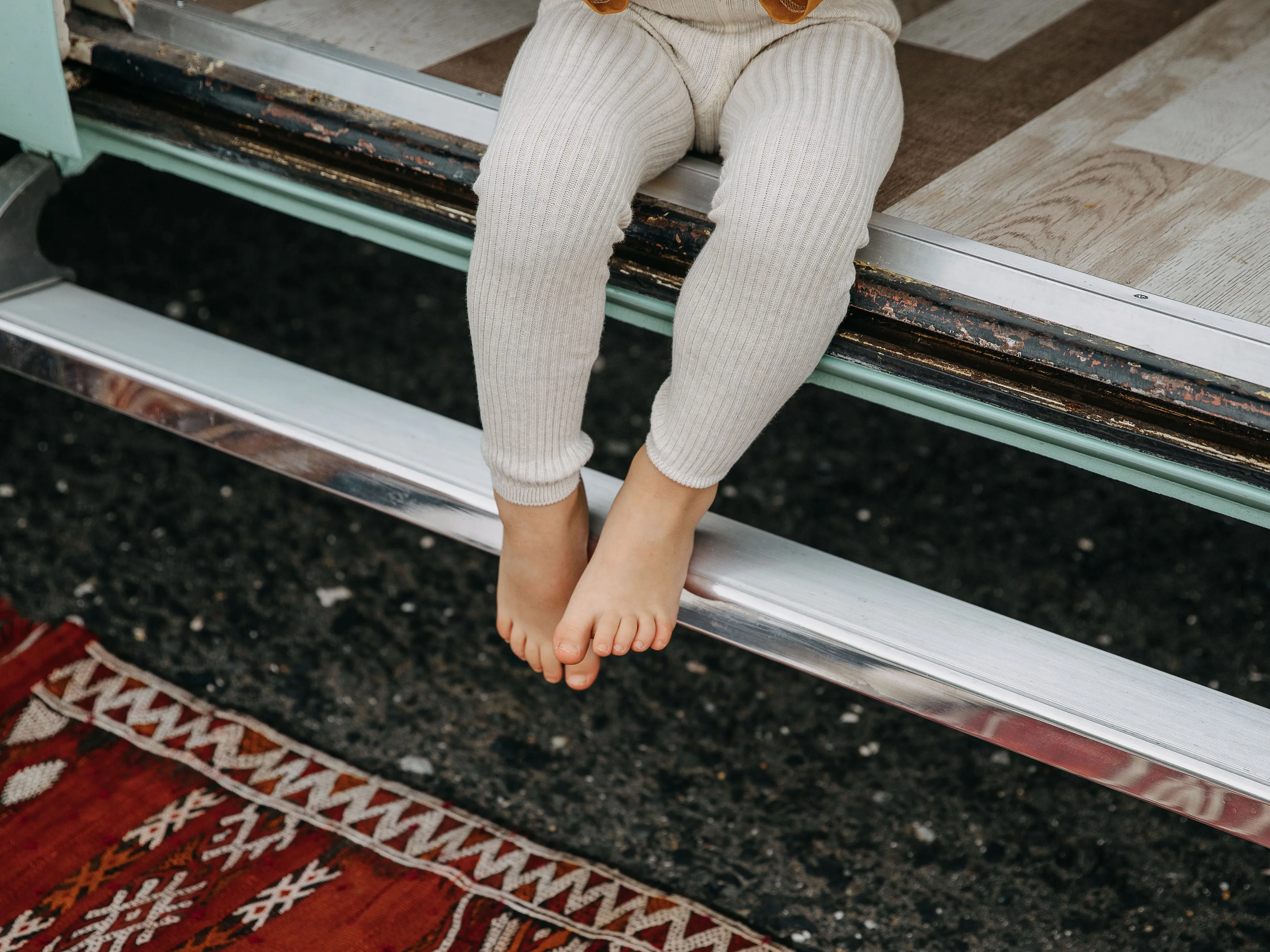 FOOTLESS HIPPY SILLY SILAS TIGHTS WITH BRACES CREAM