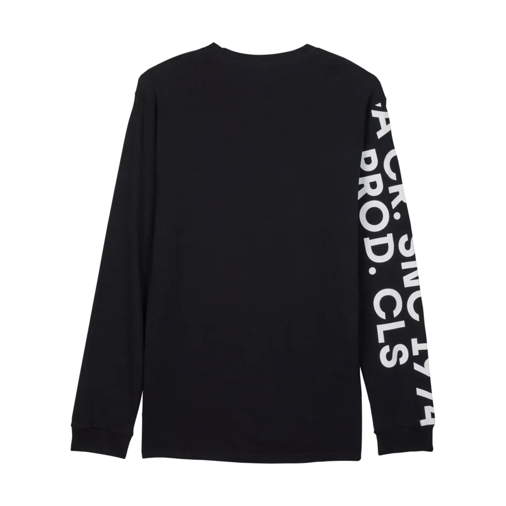 FOX BARGE PREMIUM LS TEE [BLACK]