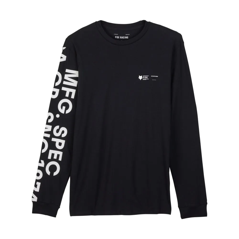 FOX BARGE PREMIUM LS TEE [BLACK]