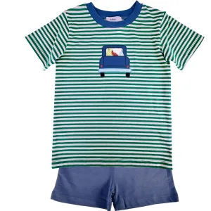 Fruit Pickup Truck Boy's Shorts Set