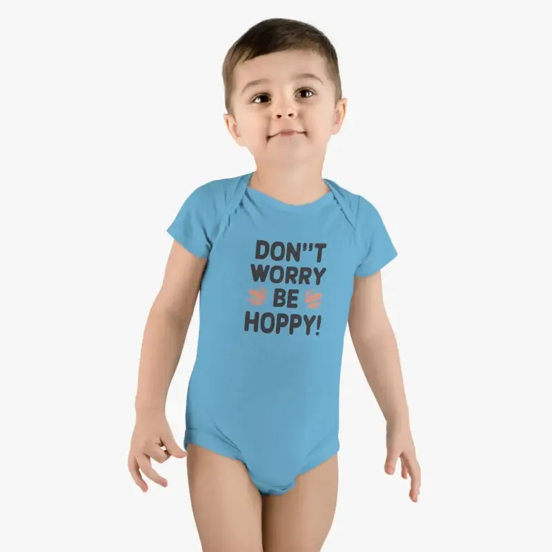 Fun Kids Short Sleeve Onesie with Snap Closure