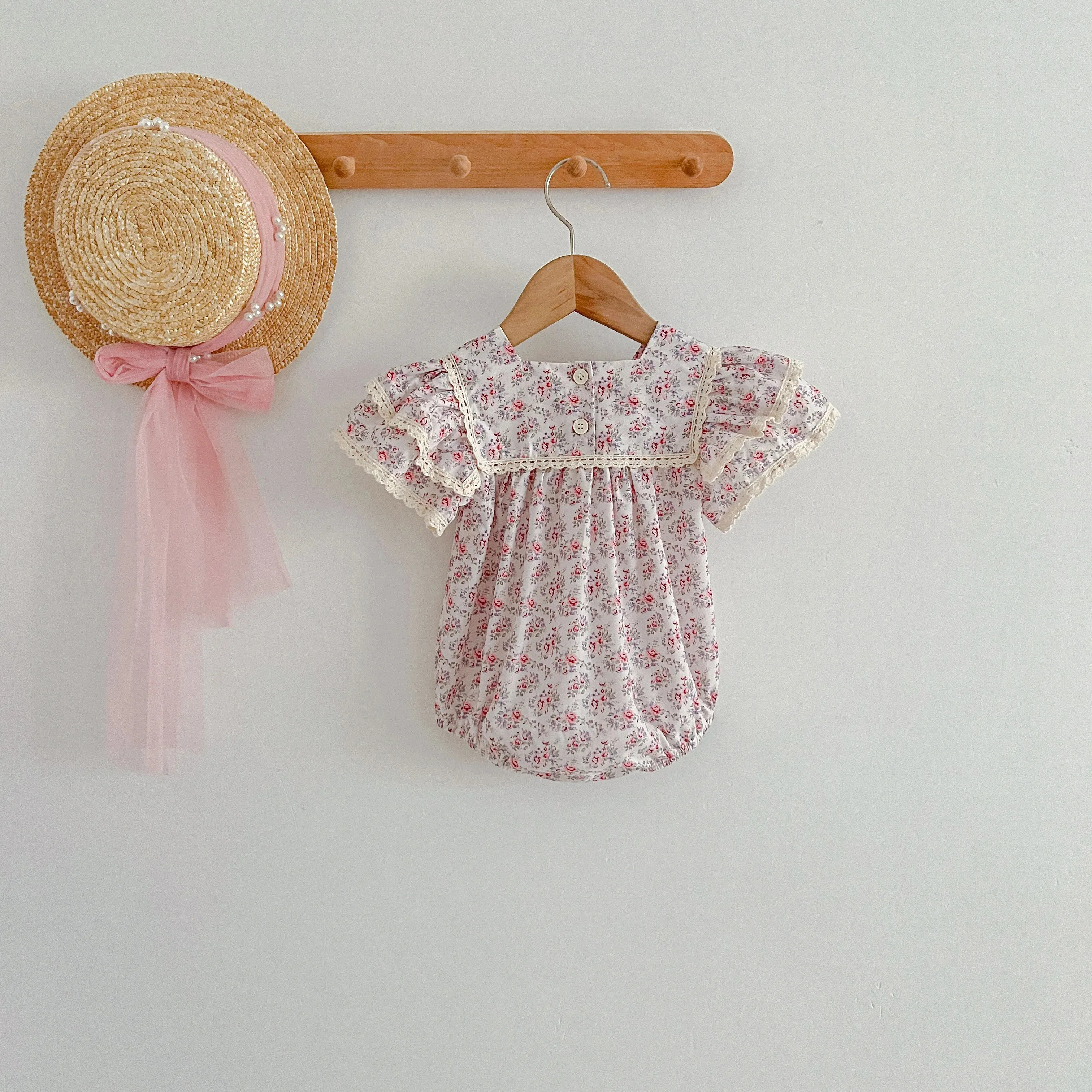 Girls' Printed Short Sleeve Dress