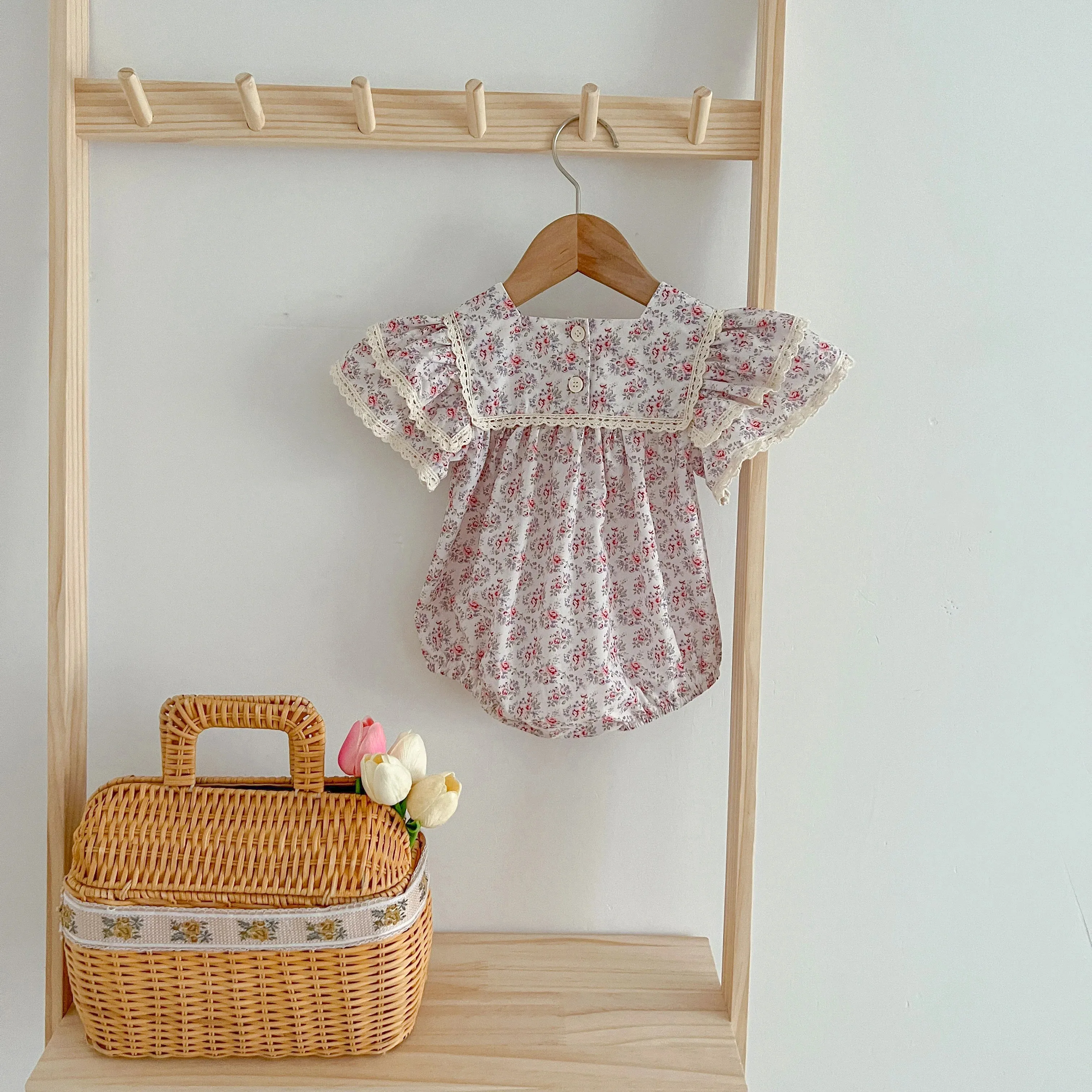 Girls' Printed Short Sleeve Dress
