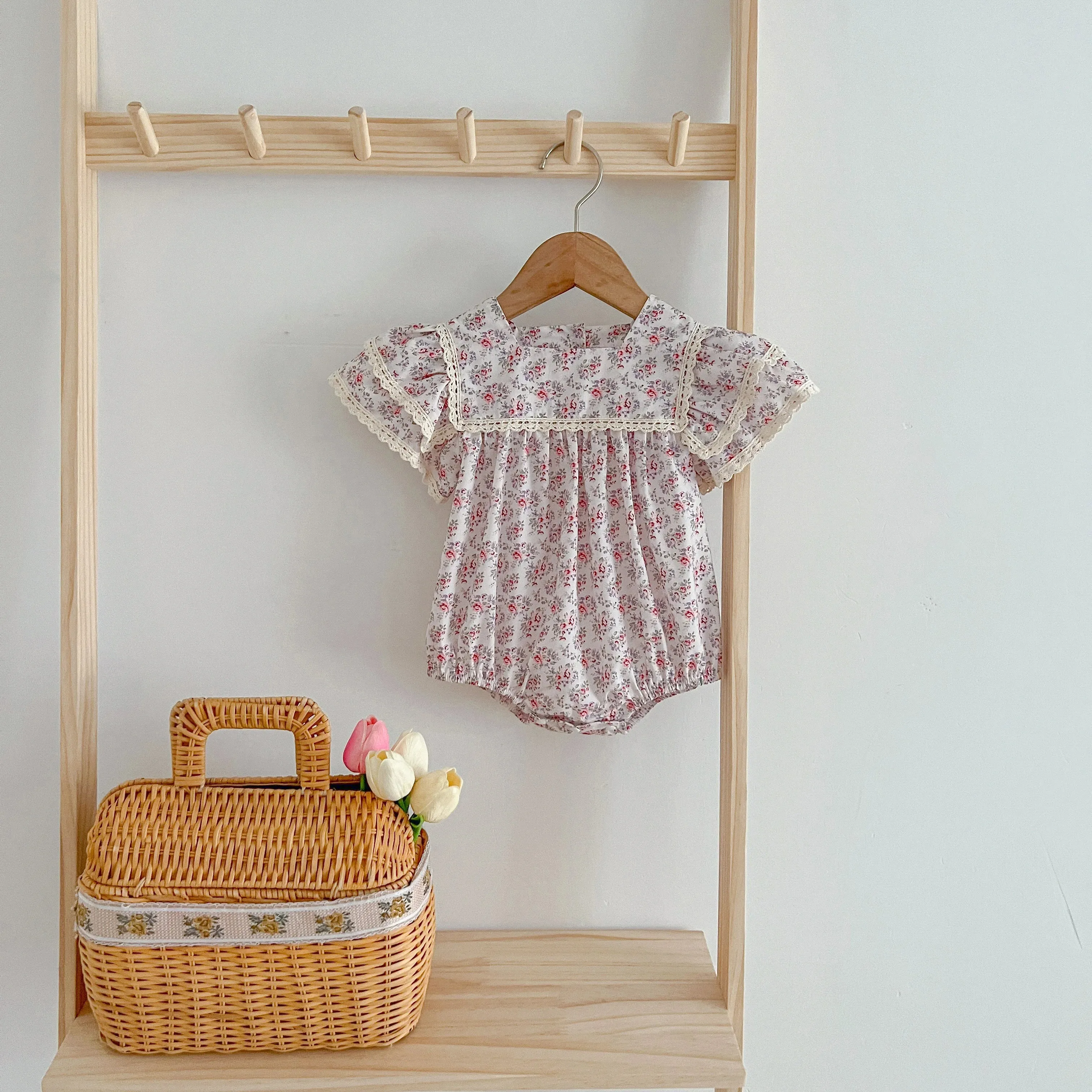 Girls' Printed Short Sleeve Dress