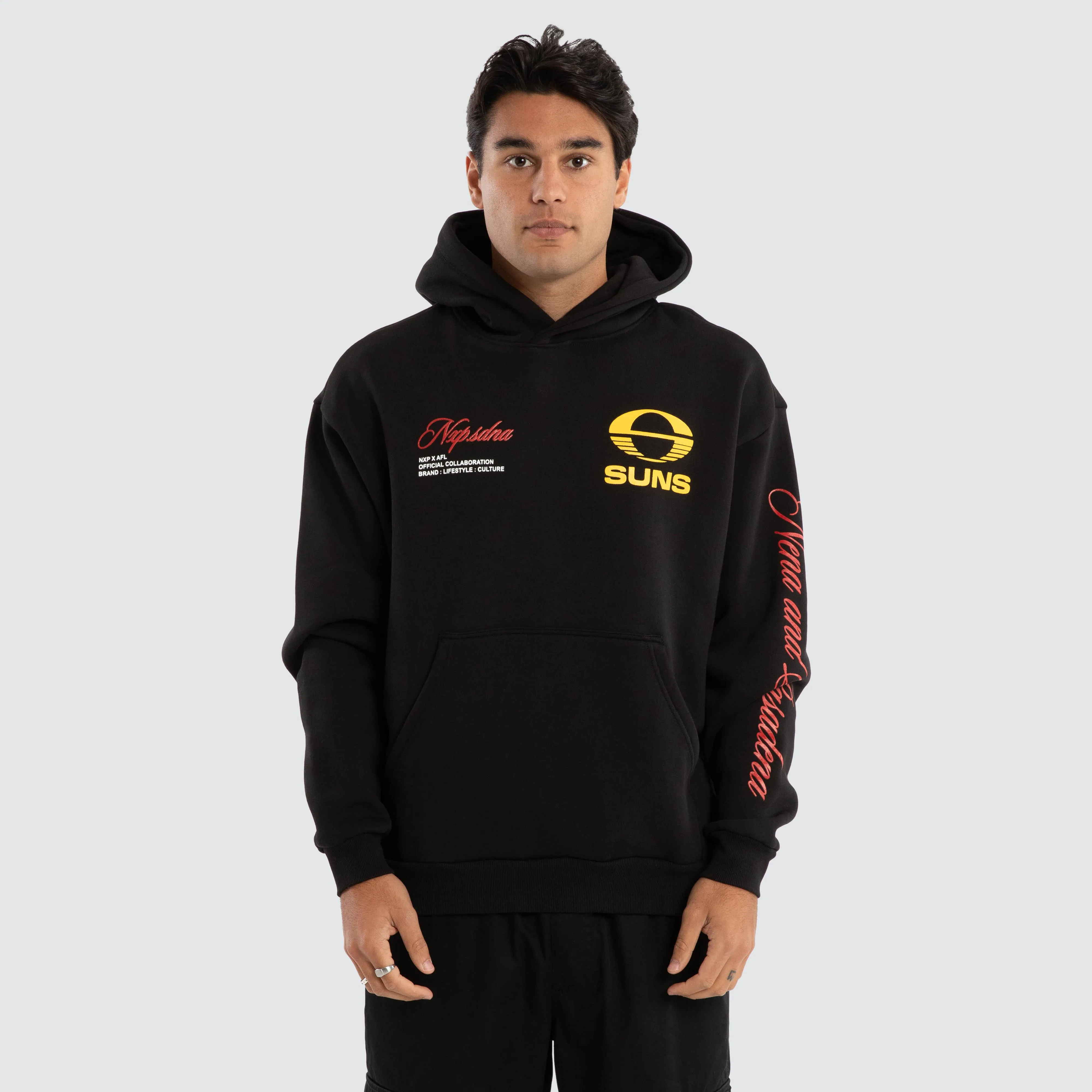 Gold Coast Suns AFL Season Hoodie Jet Black
