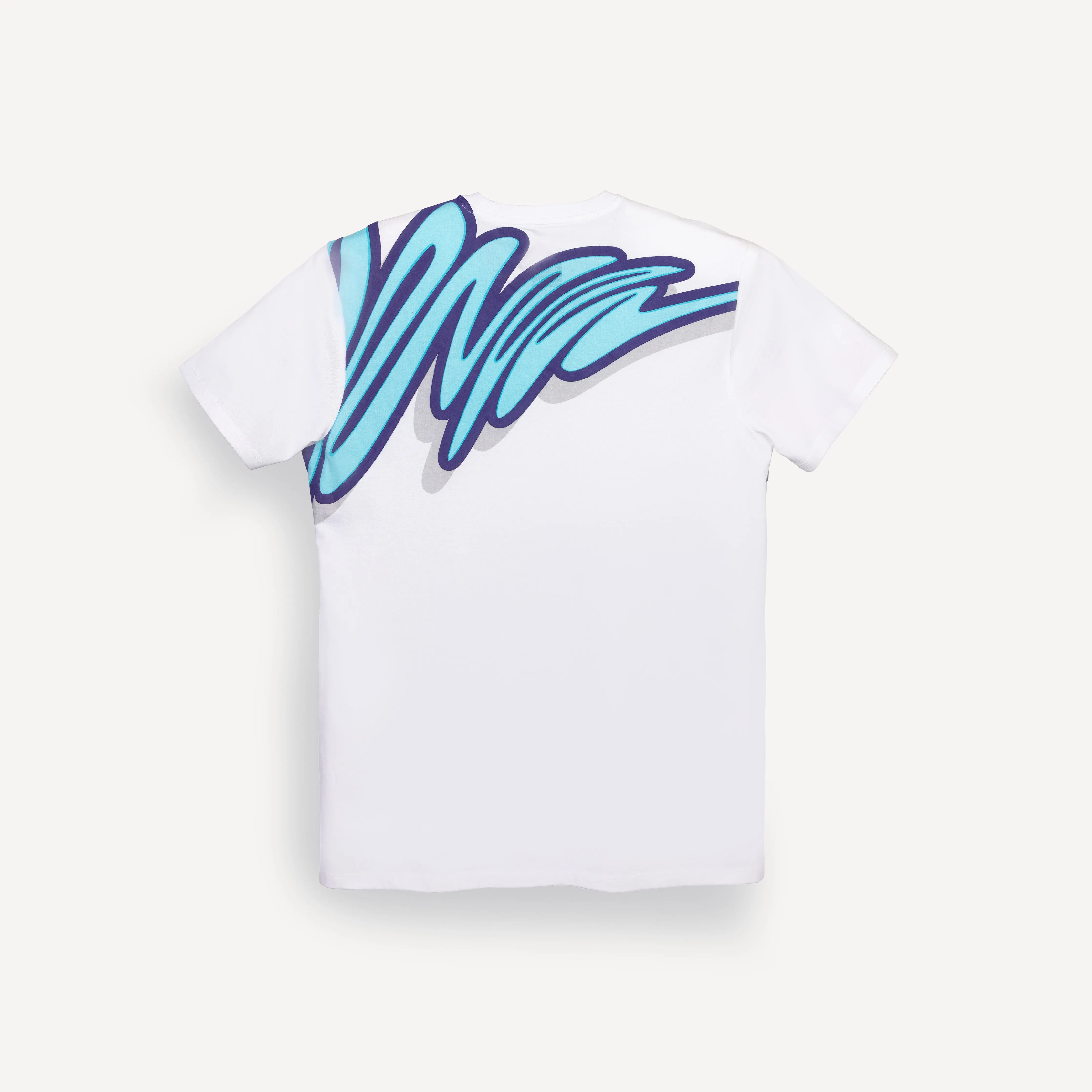Graphic Wrap Around Crewneck Tee - White / Mask