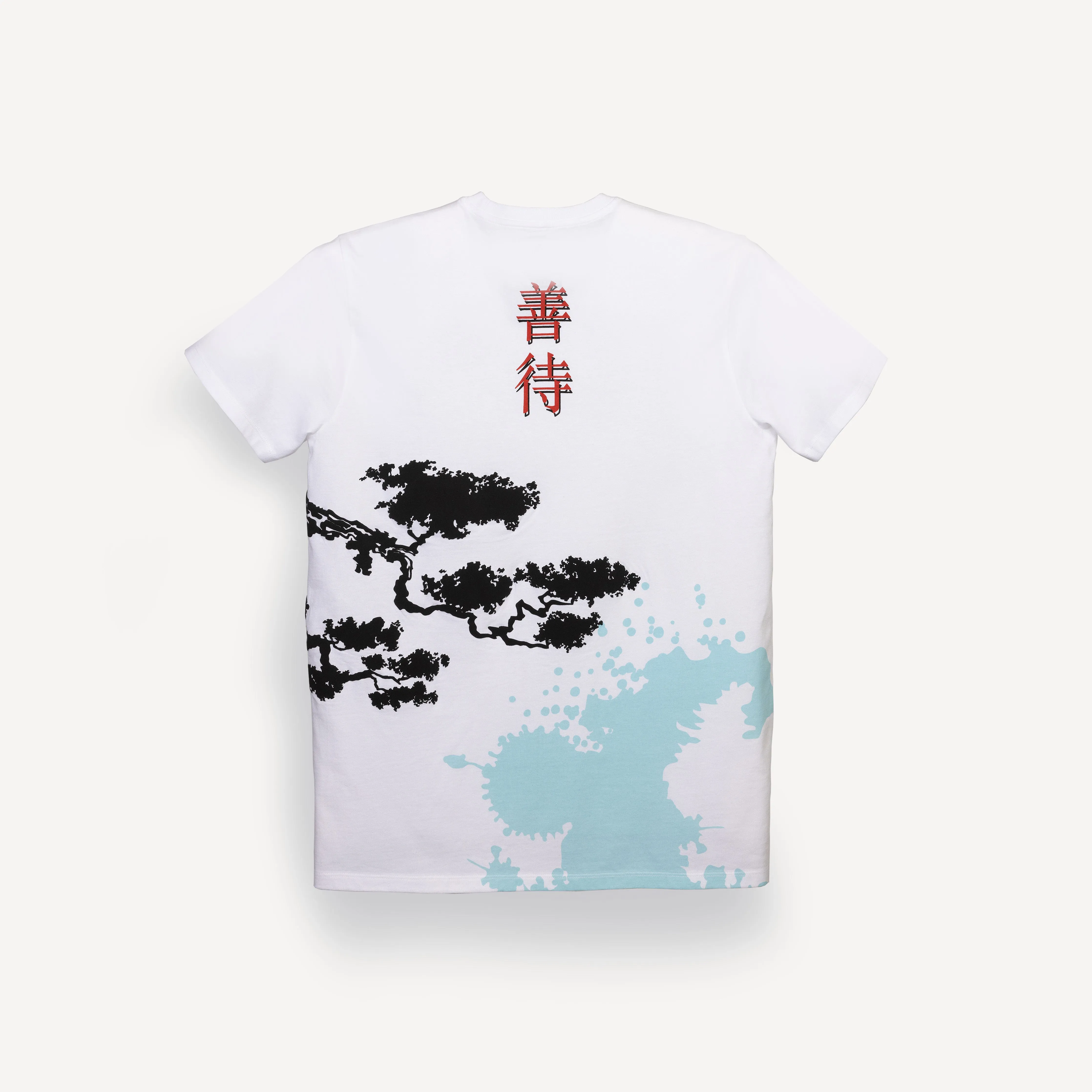 Graphic Wrap Around Crewneck Tee - White / No Cap