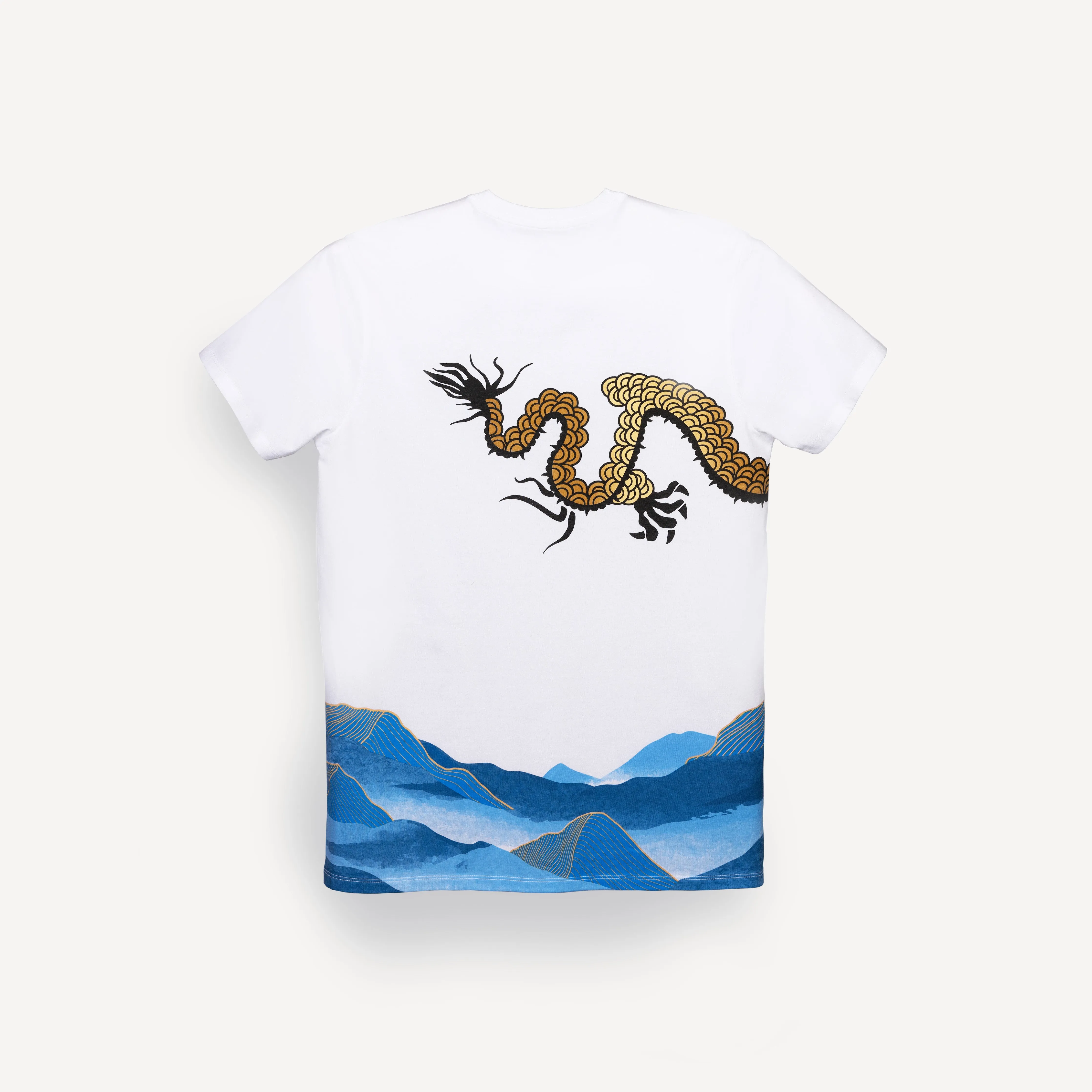Graphic Wrap Around Crewneck Tee - White / Respect
