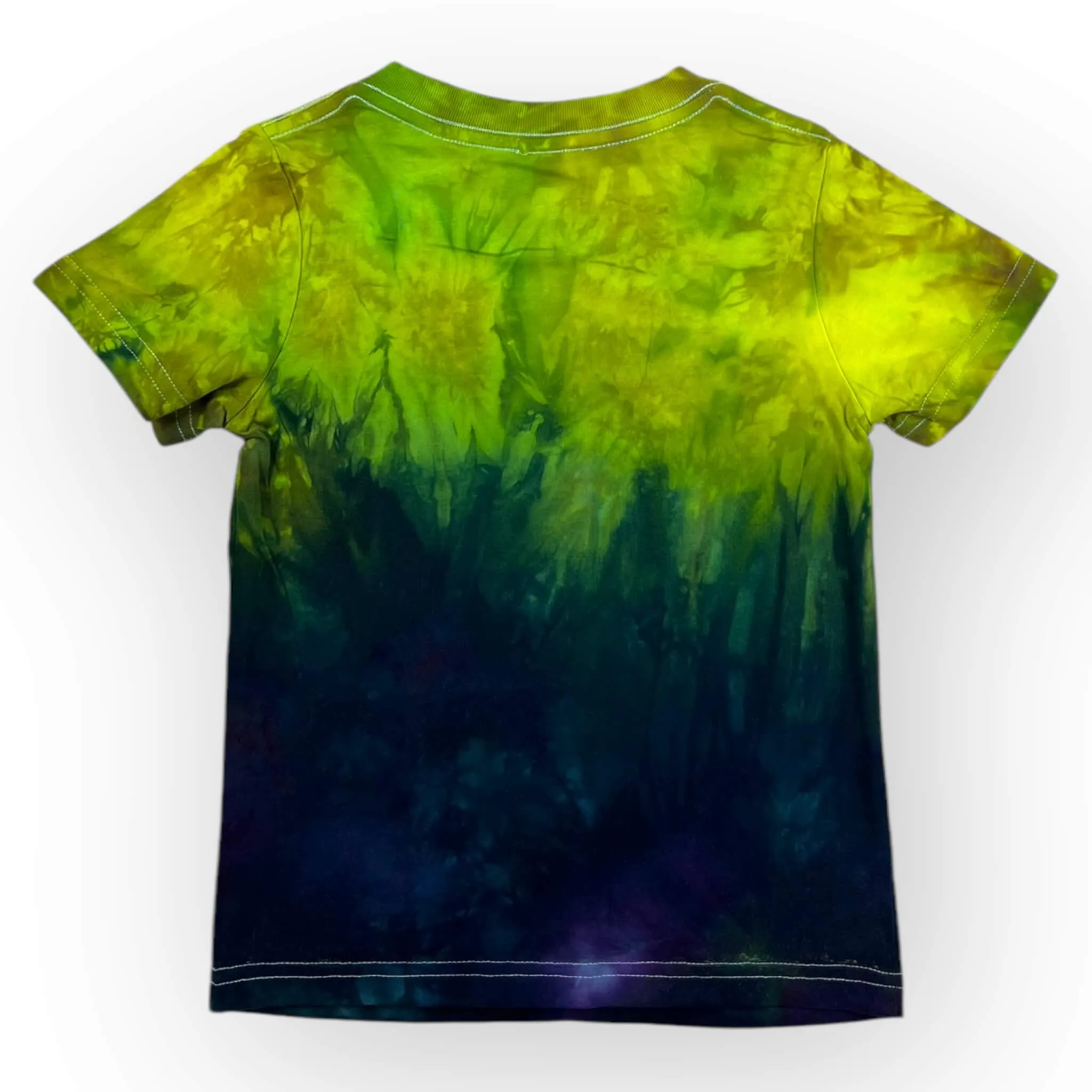 Green & Blue Tie Dye Tee Age 4