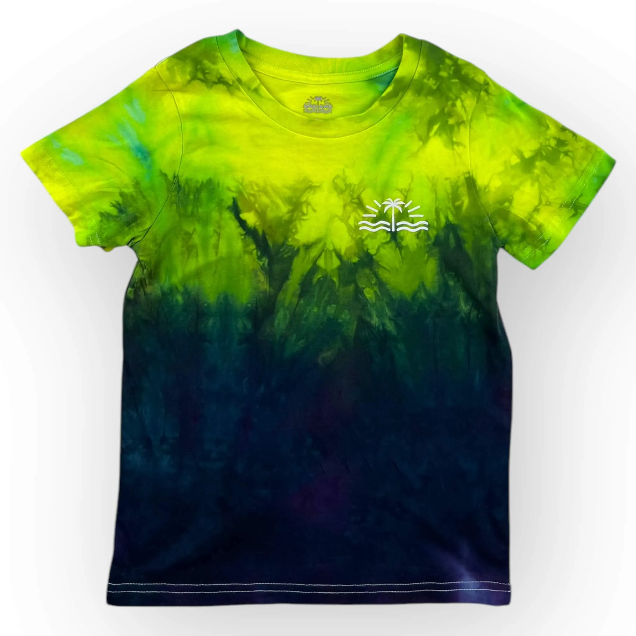 Green & Blue Tie Dye Tee Age 6