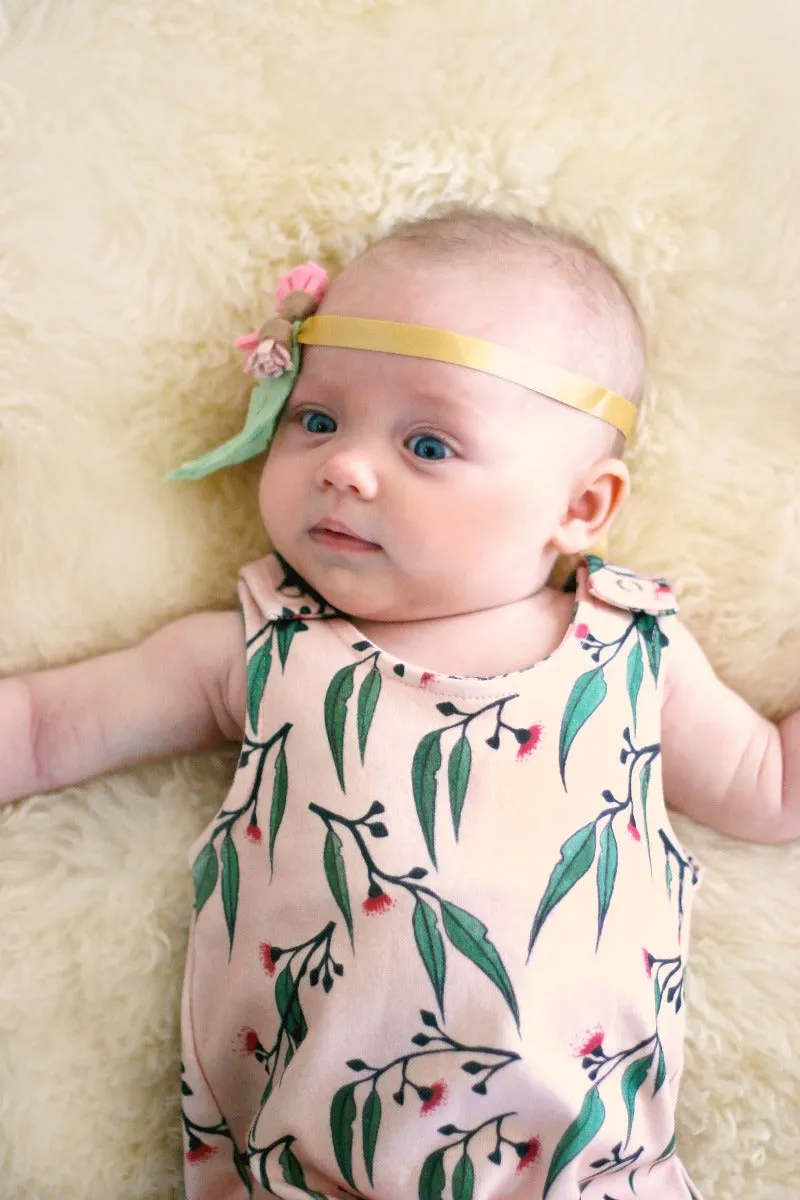 Gum Blossoms | Organic Cotton Romper | Size 000 - 2