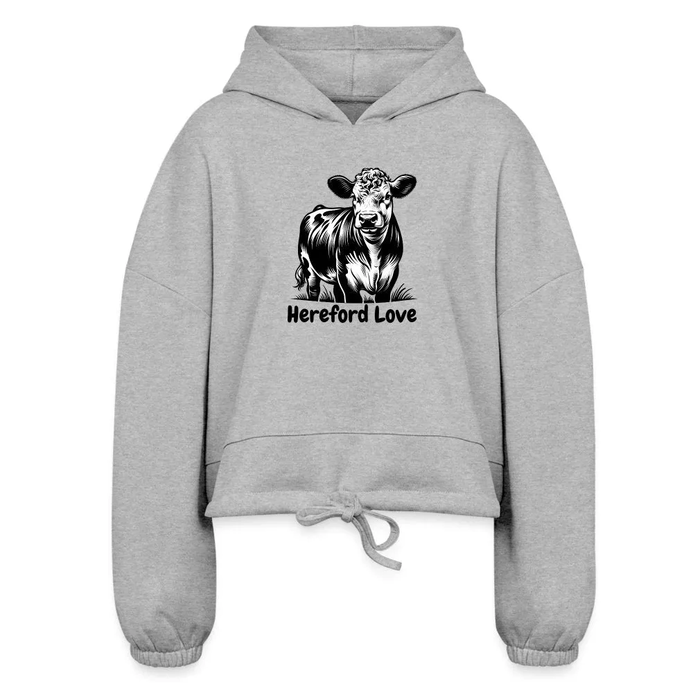 Hereford Love Women’s Cropped Hoodie