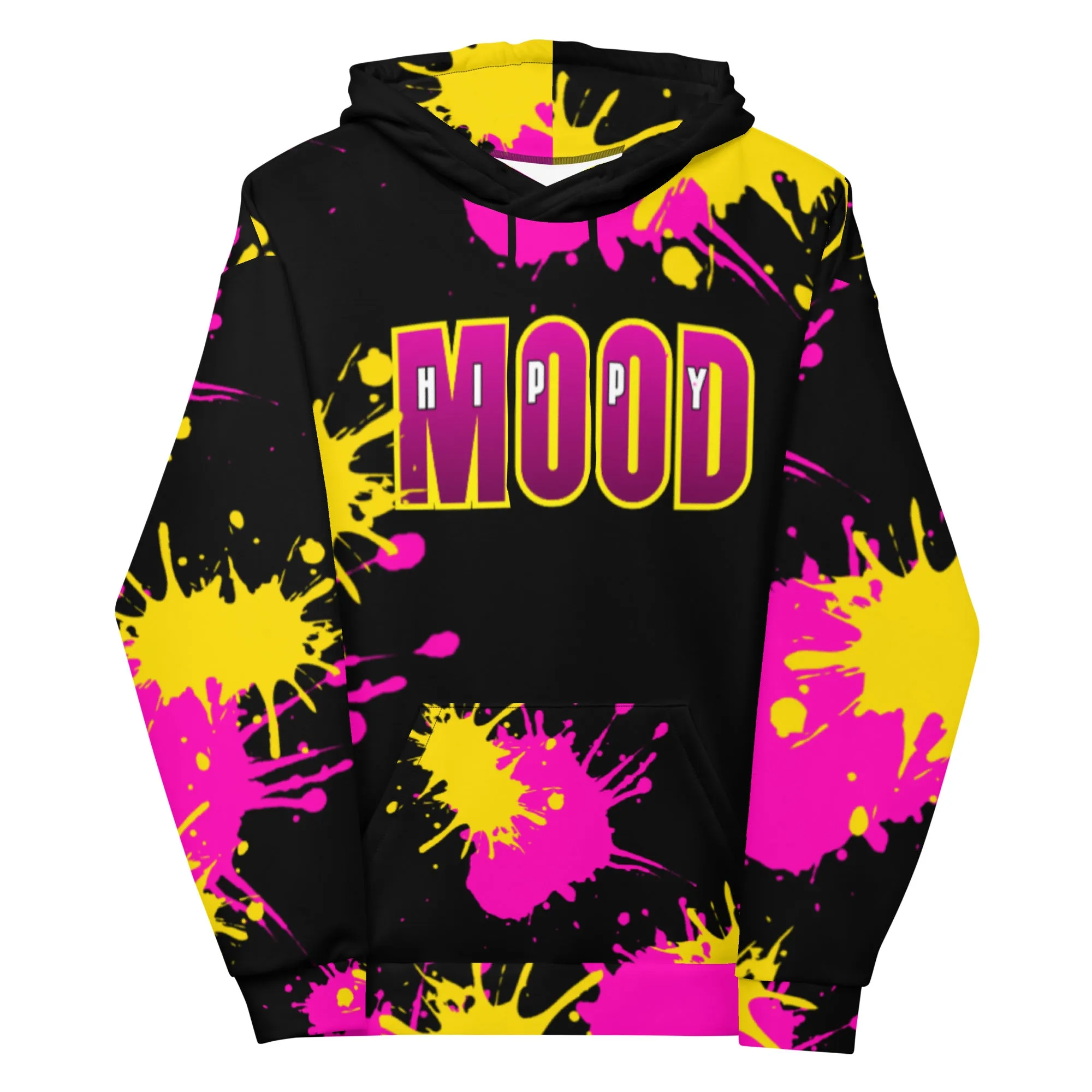 Hippy Mood Color Splash Pullover Hoodie