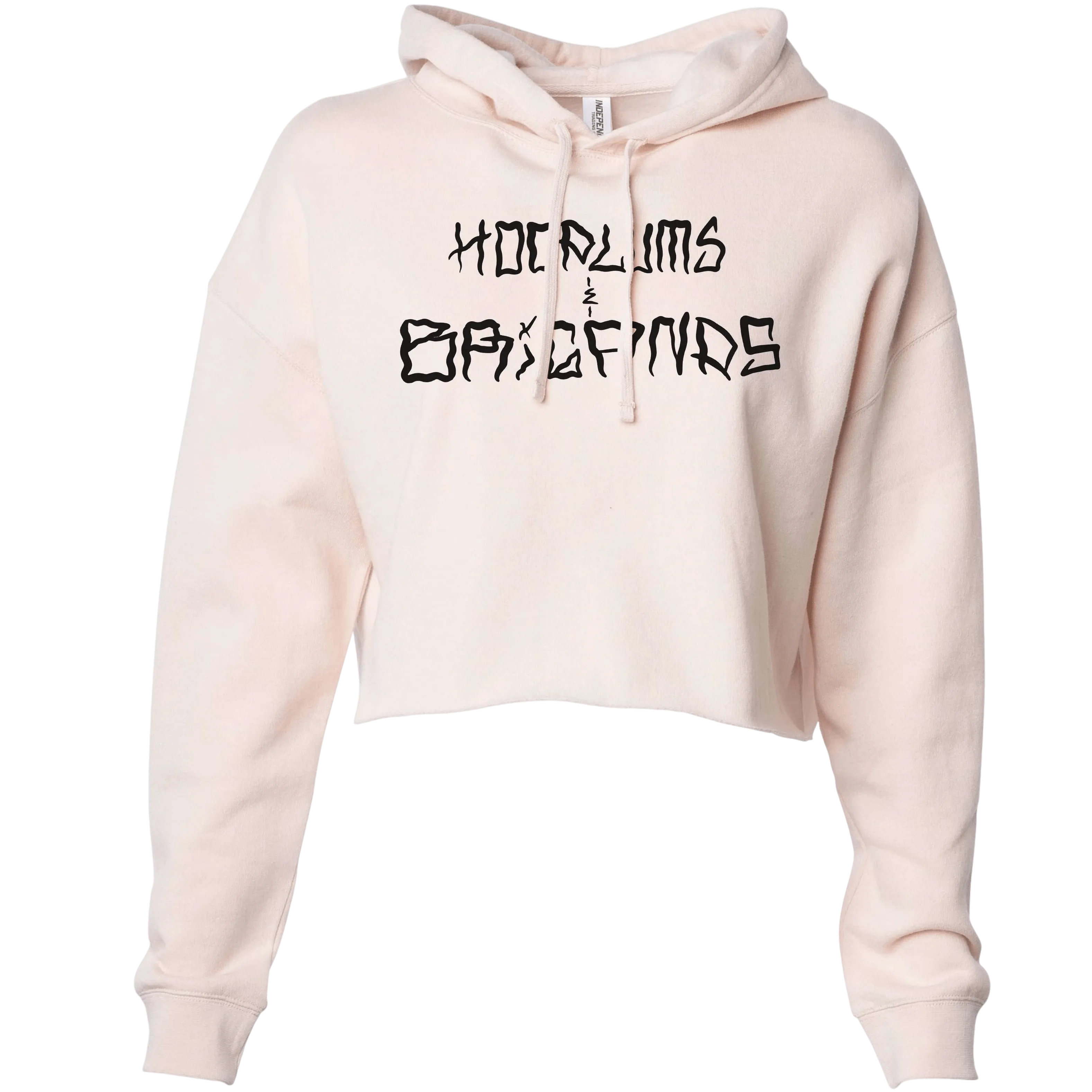 Hoodlums & Brigands Logo Crop Hoodie