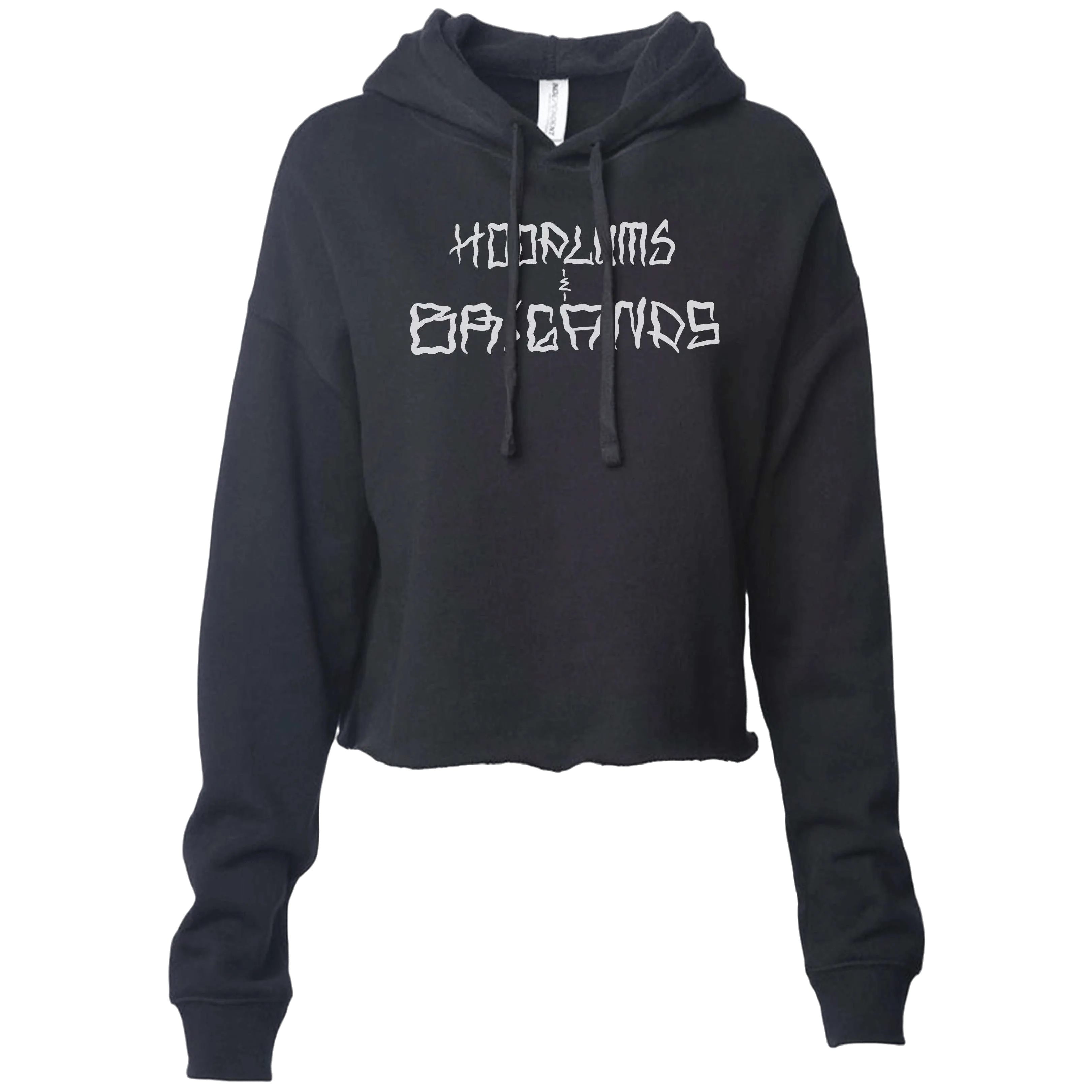 Hoodlums & Brigands Logo Crop Hoodie
