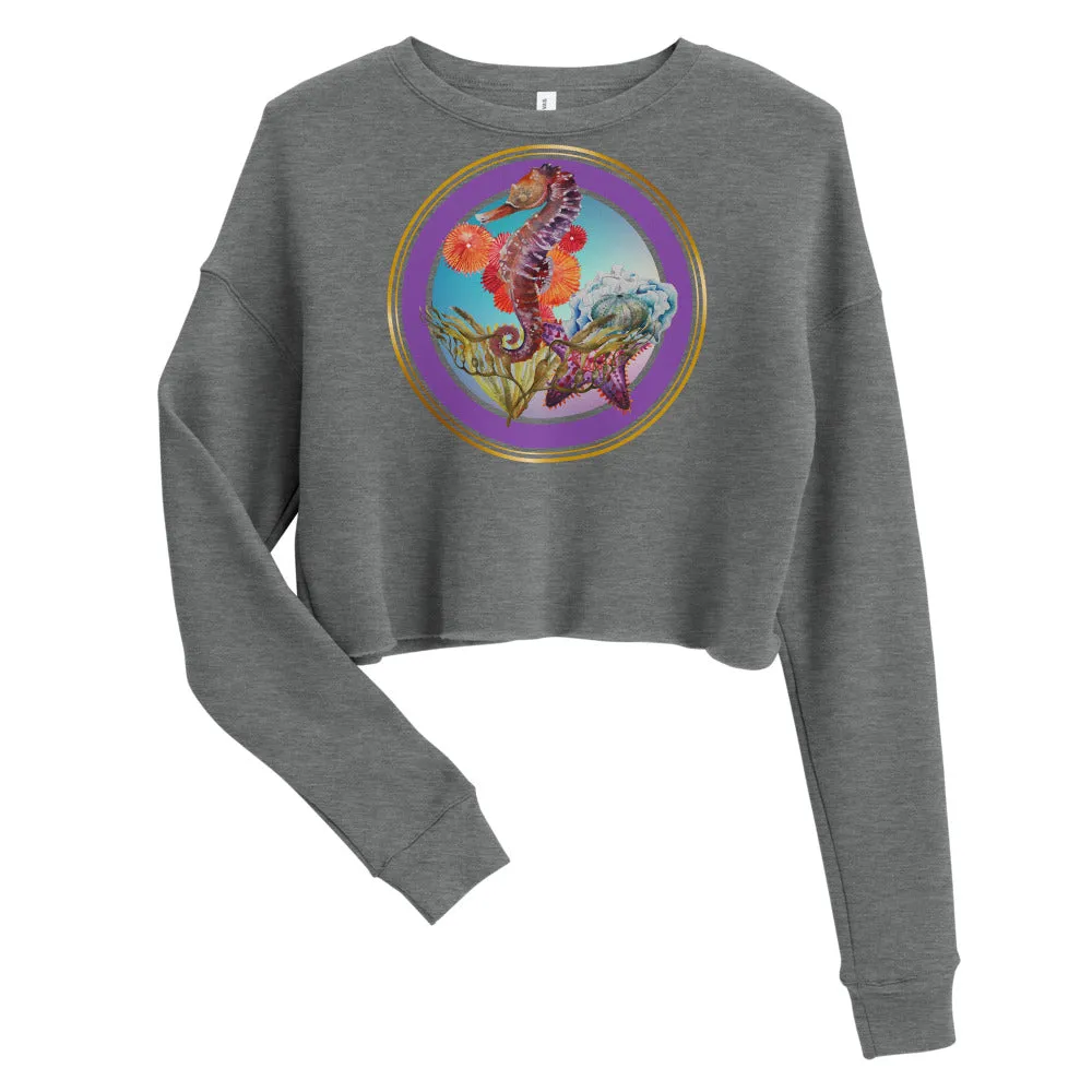 Horsing Around Crop Sweatshirt
