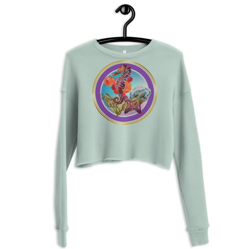Horsing Around Crop Sweatshirt