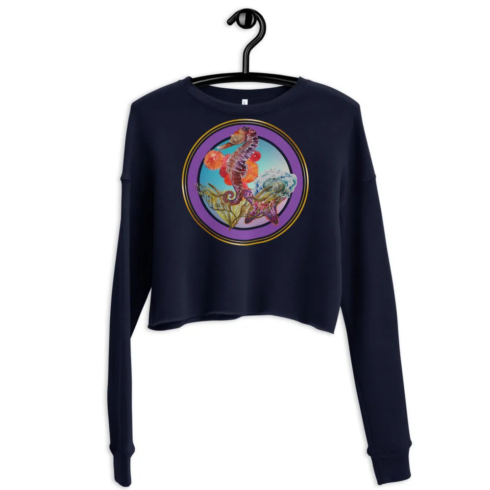 Horsing Around Crop Sweatshirt