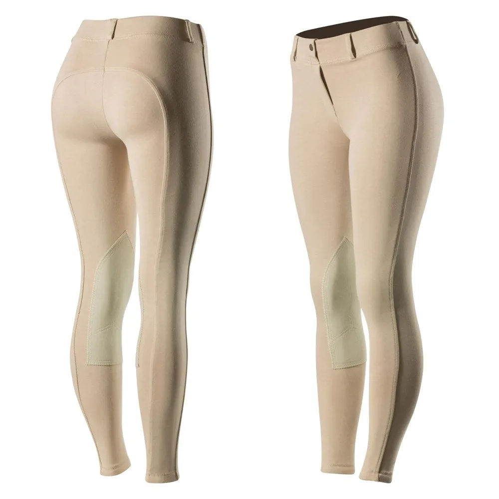 Horze Women's Ella Pull-On Knee Patch Tights