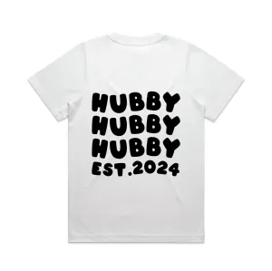 Hubby Tee | Black on White