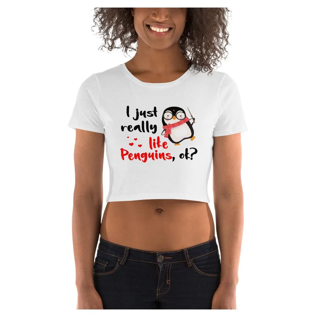 I Really Like Penguins Crop Tee