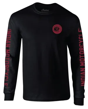 Indian Coin Logo Long Sleeve - Black