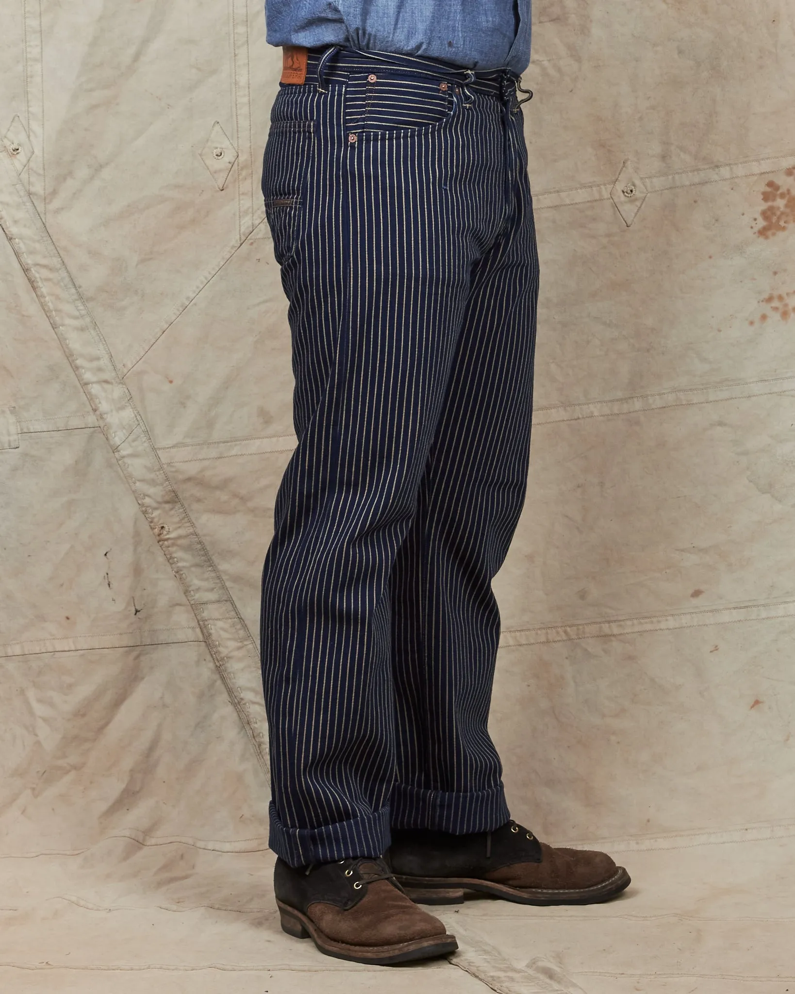Indigofera Kirk Pants Single Stripe 12oz Hickory Twill