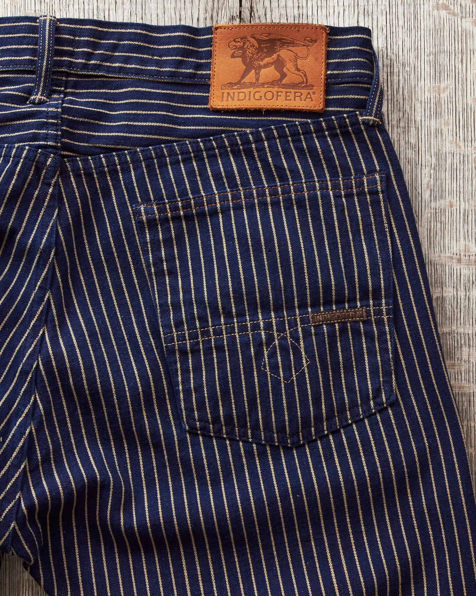 Indigofera Kirk Pants Single Stripe 12oz Hickory Twill