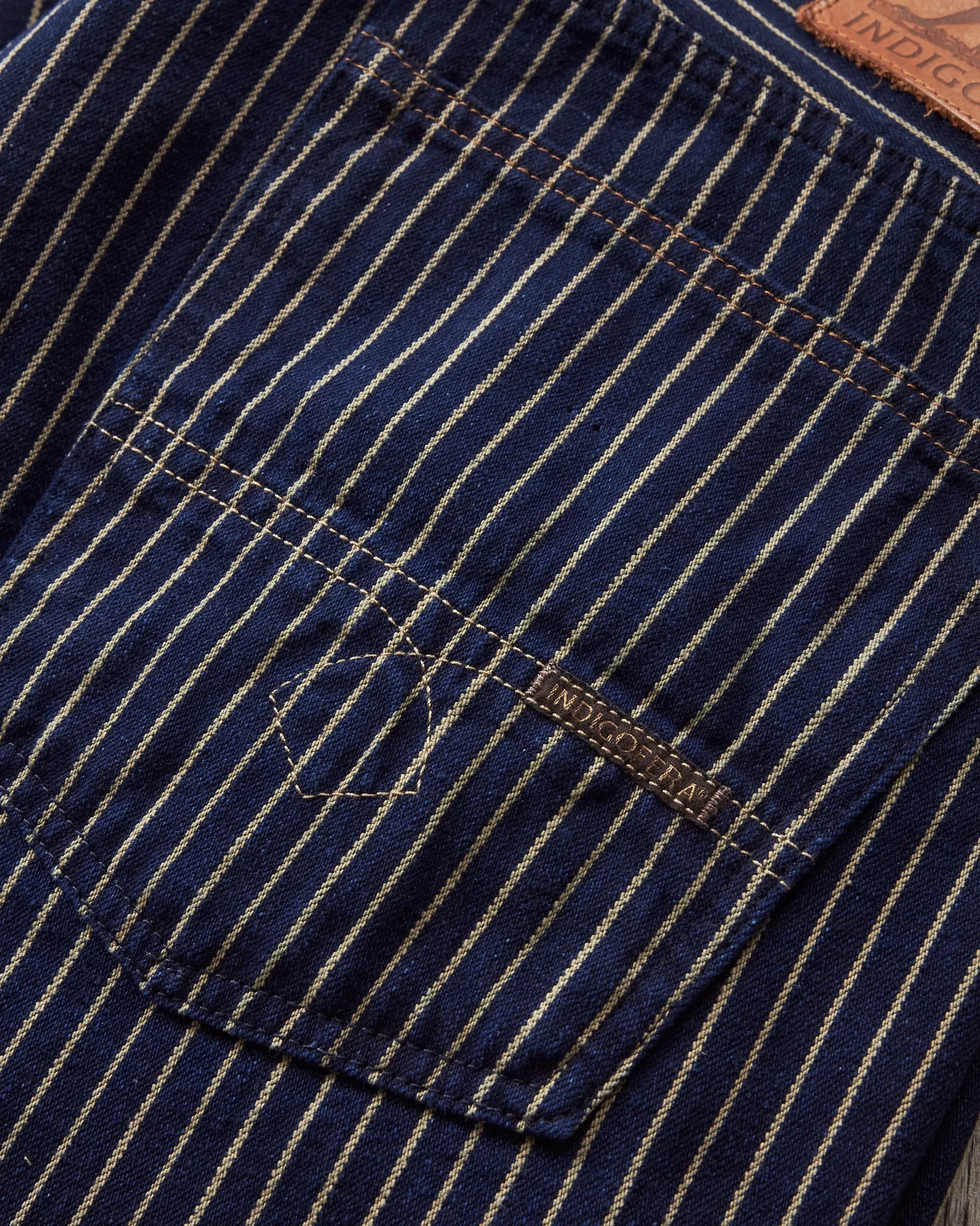 Indigofera Kirk Pants Single Stripe 12oz Hickory Twill