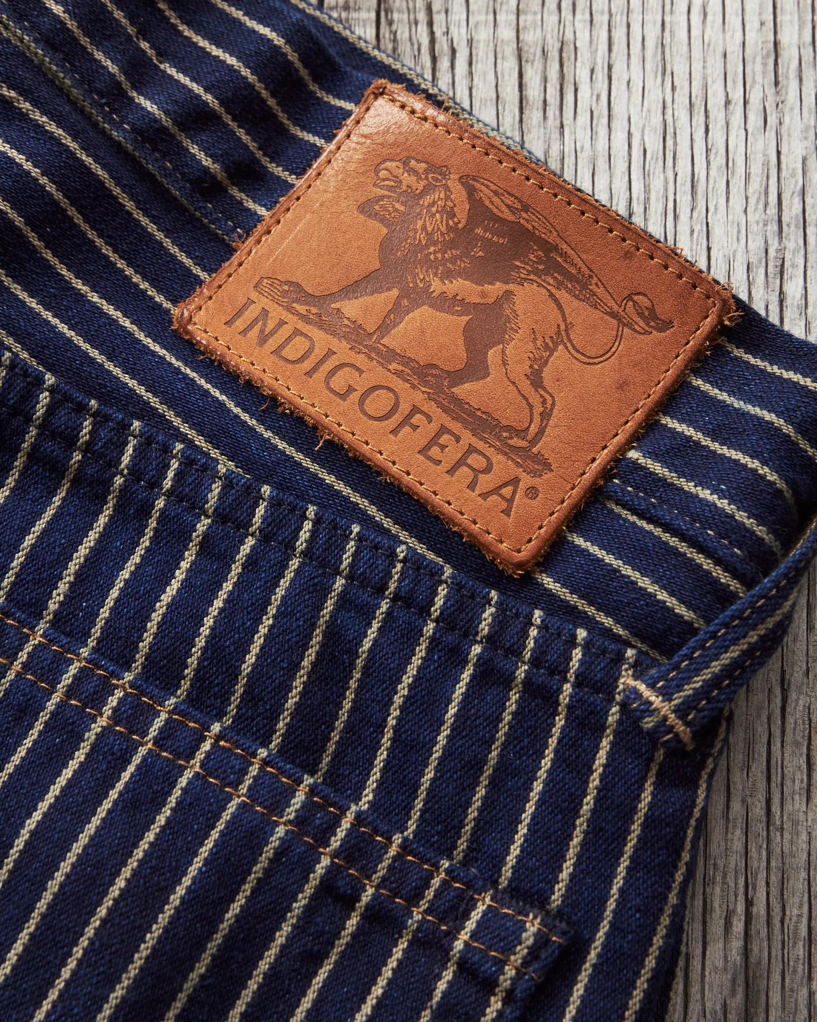 Indigofera Kirk Pants Single Stripe 12oz Hickory Twill