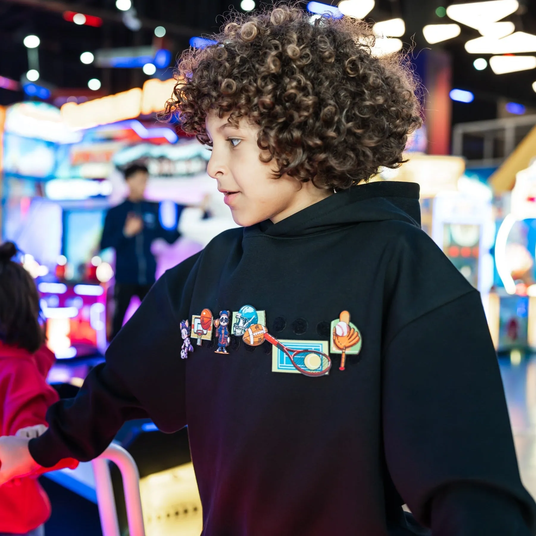 Interchangeable Velcro Patch Hoodie - Unisex