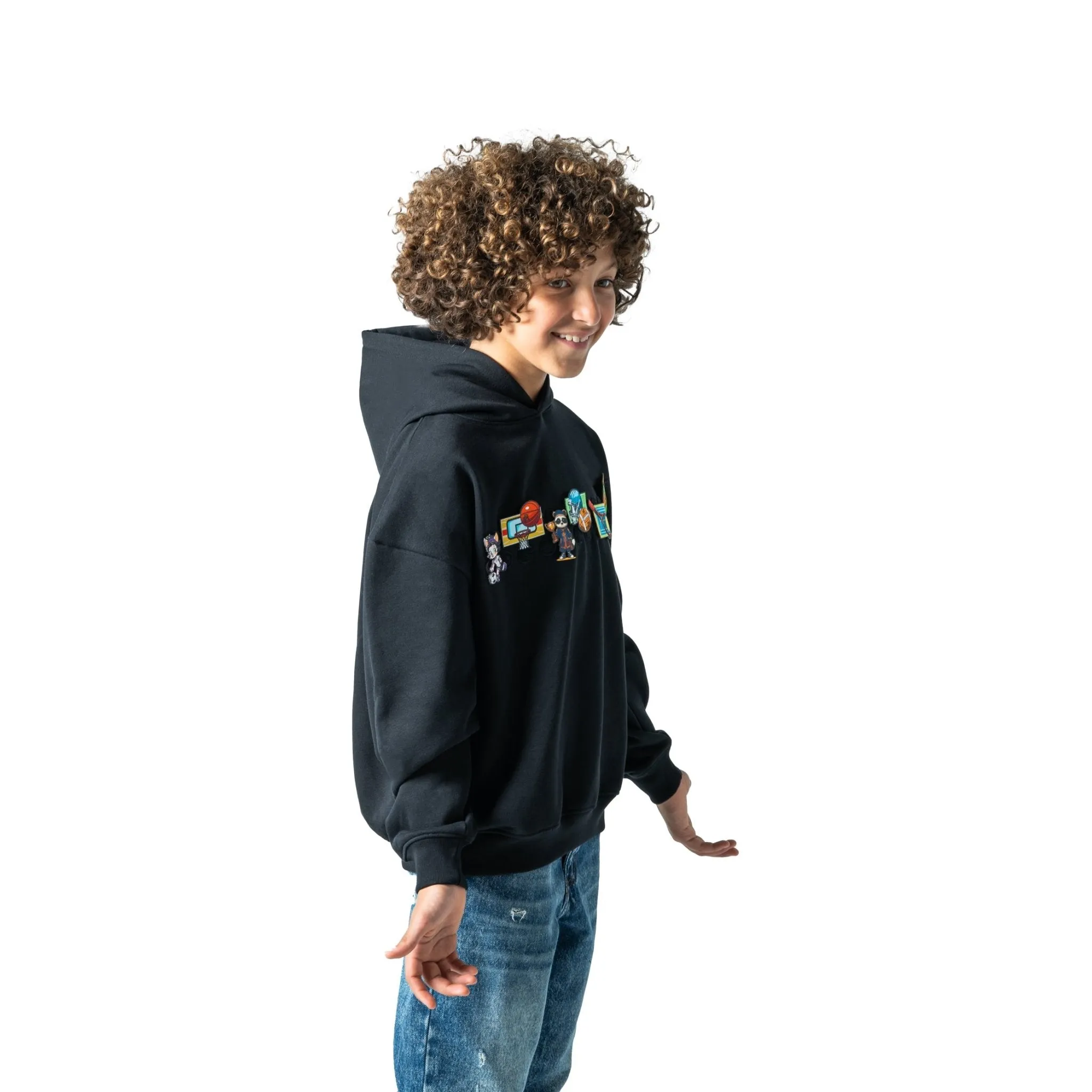 Interchangeable Velcro Patch Hoodie - Unisex
