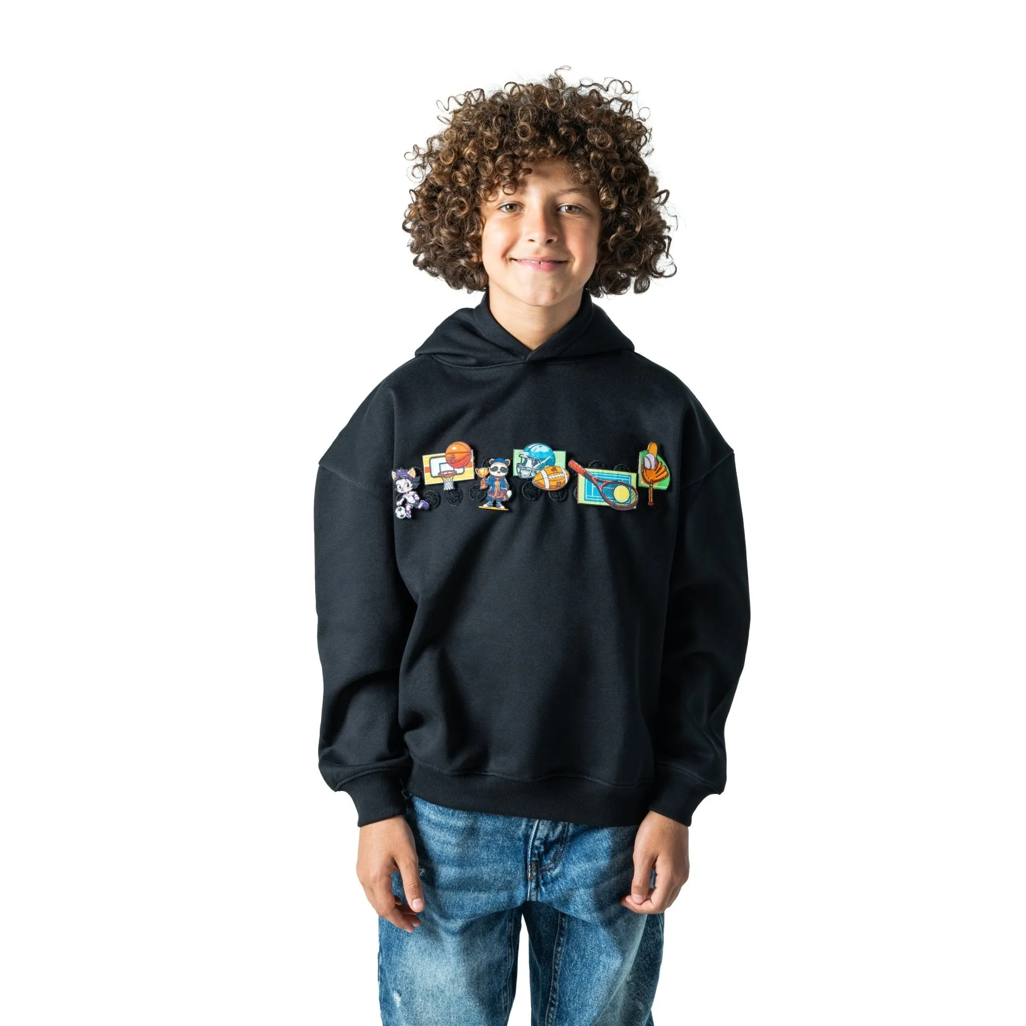 Interchangeable Velcro Patch Hoodie - Unisex