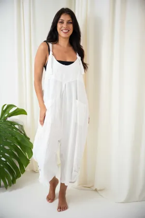 Jovie Baggy Jumpsuit | White