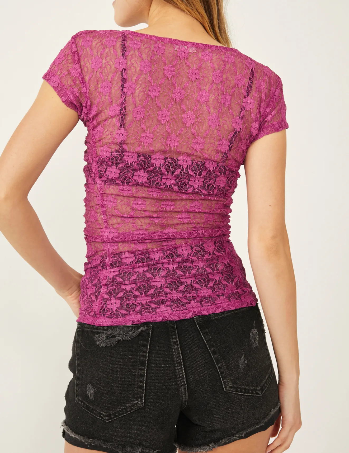 Keep It Simple Lace Tee