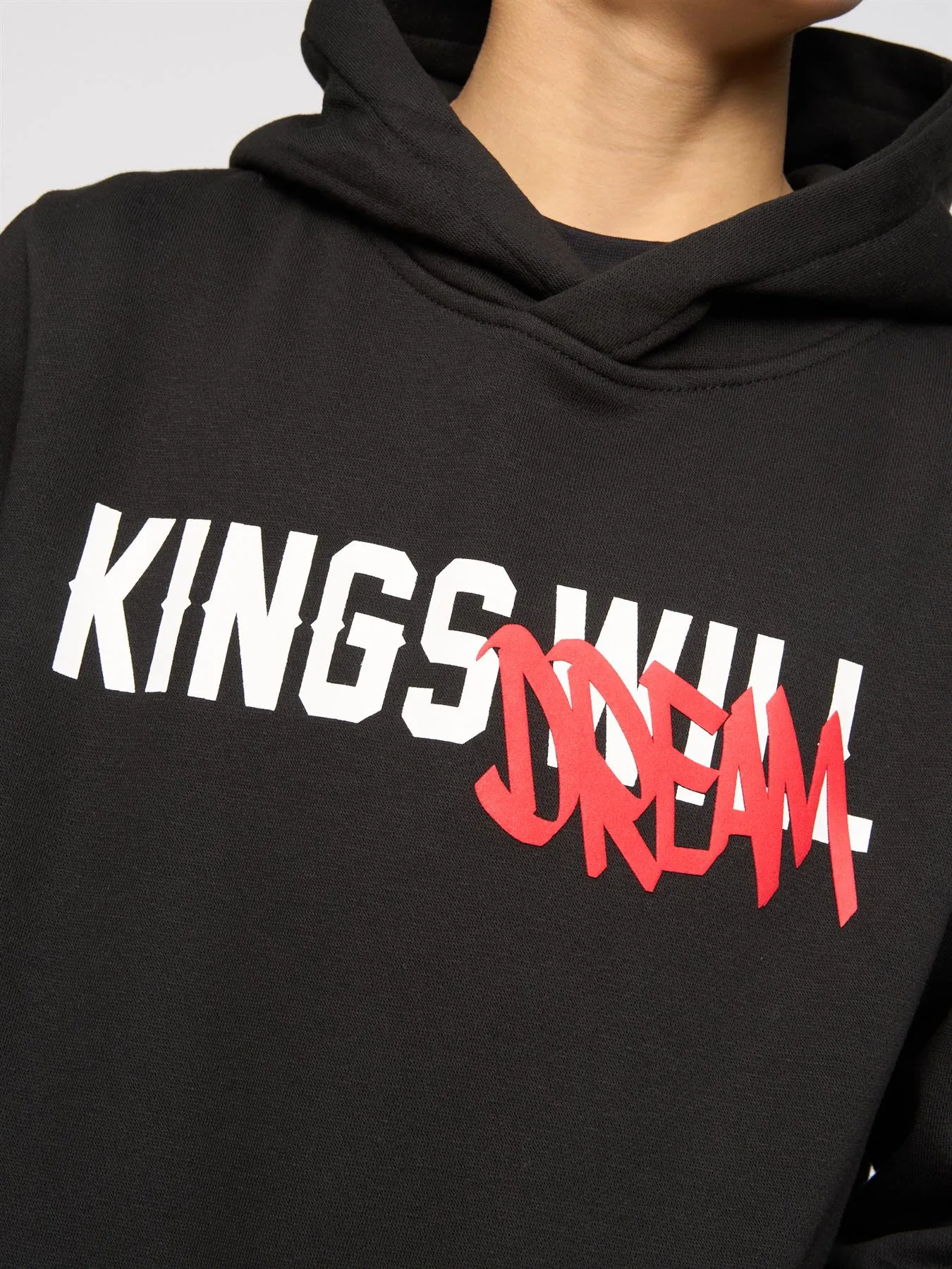 Kids Tagged Hoodie Black