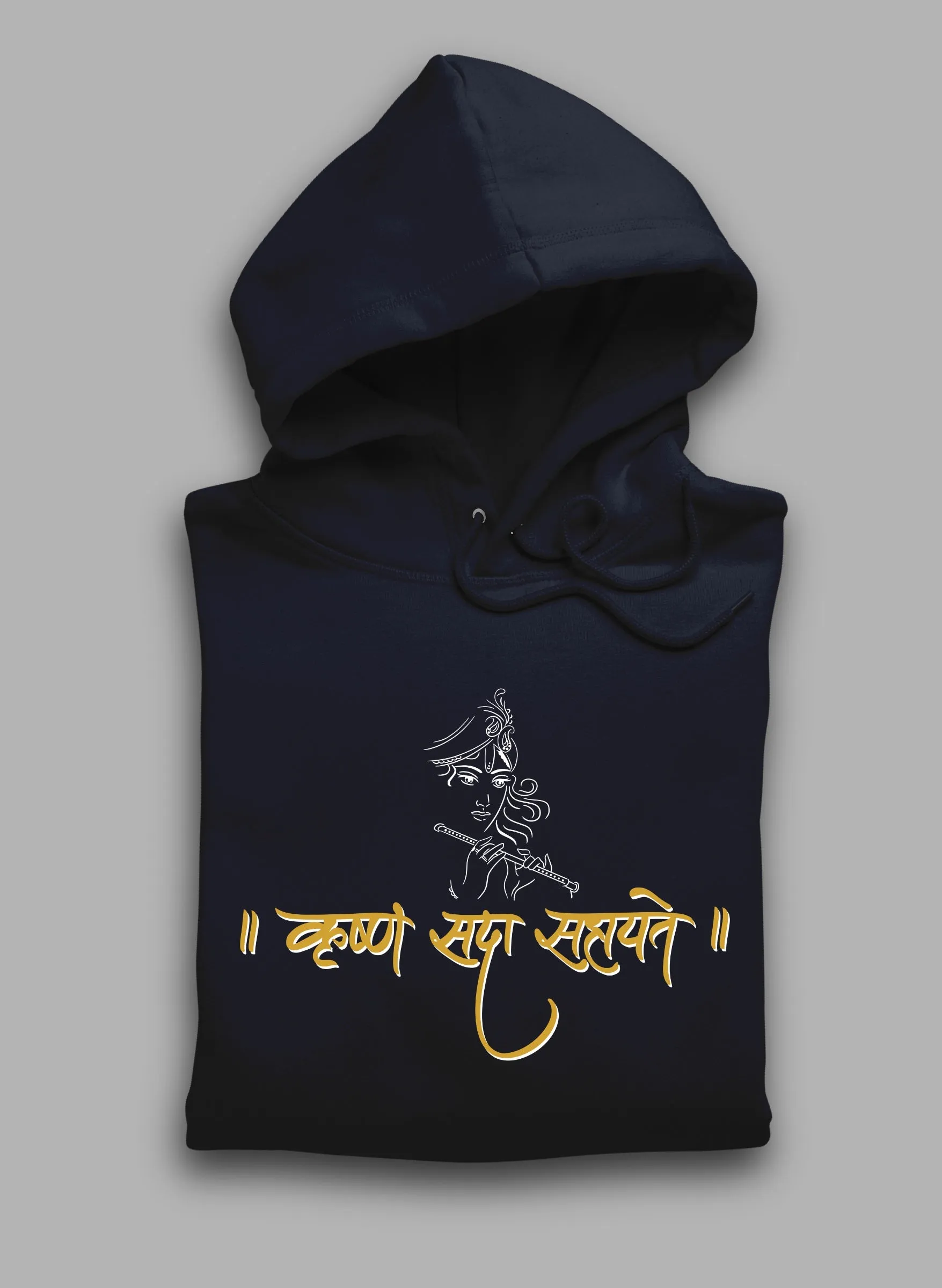KRISHNA Navy Winter Hoodie