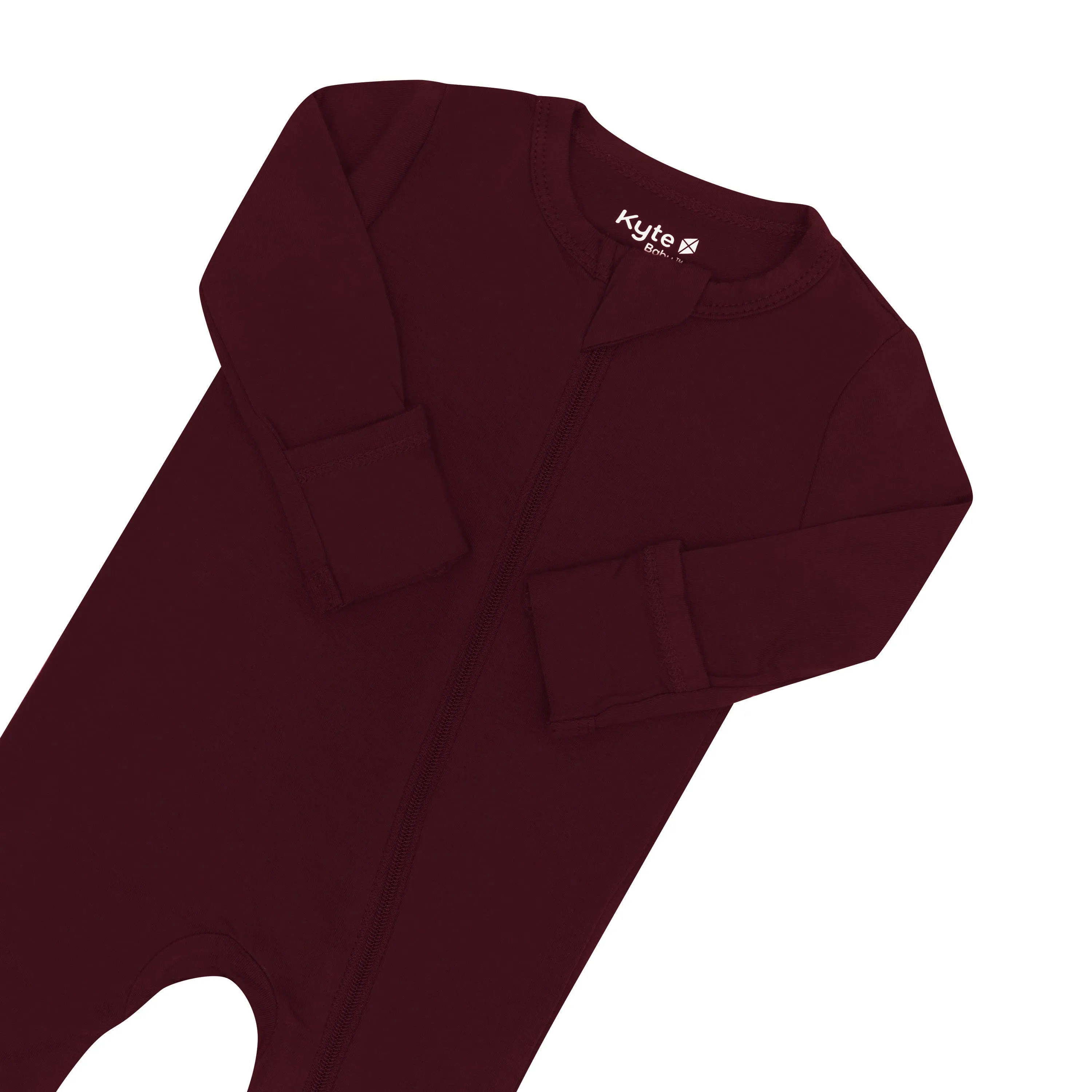 Kyte Baby Zippered Romper - Burgundy